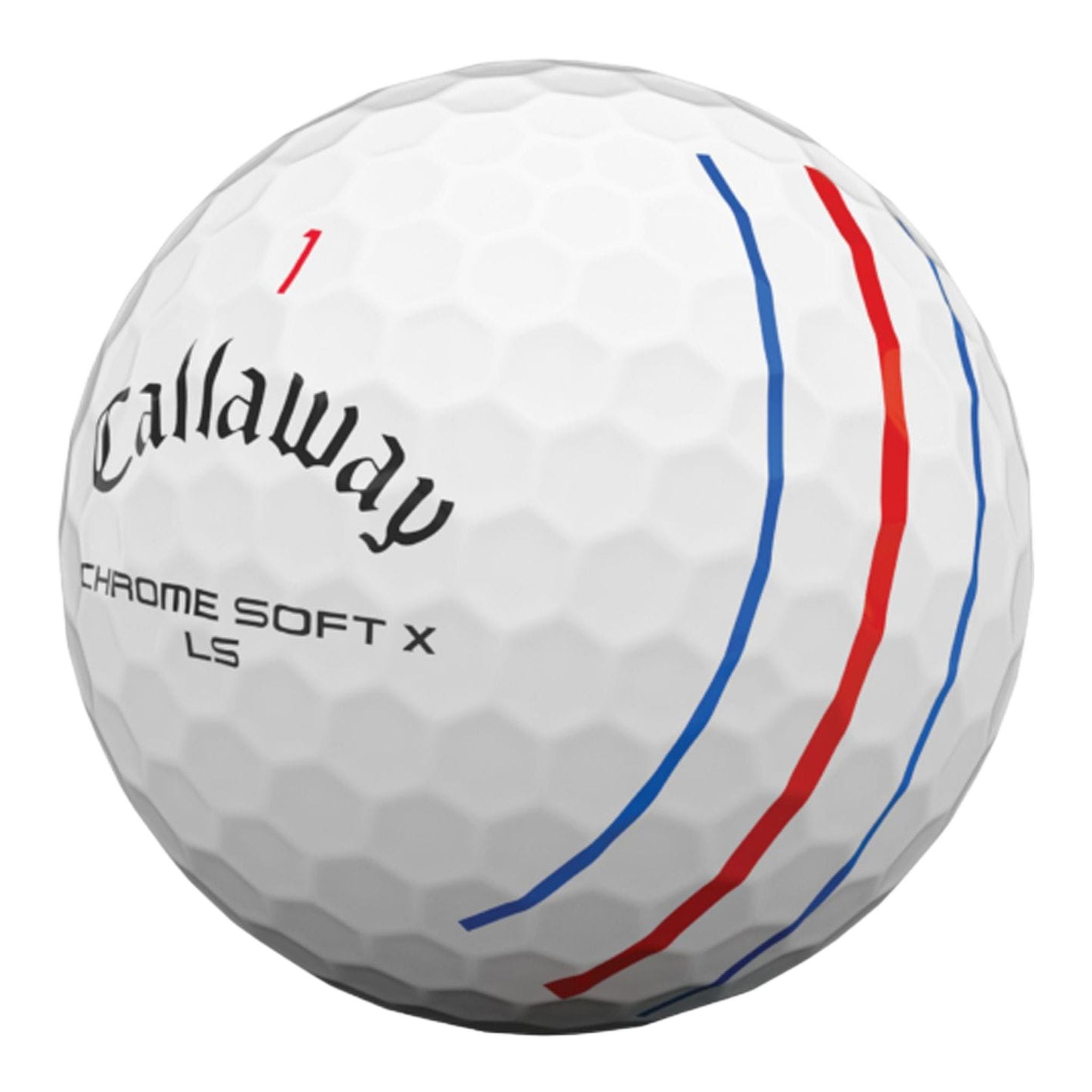 Balles de golf Callaway Chromesoft X LS Triple Track 2021, lot de 12, blanches