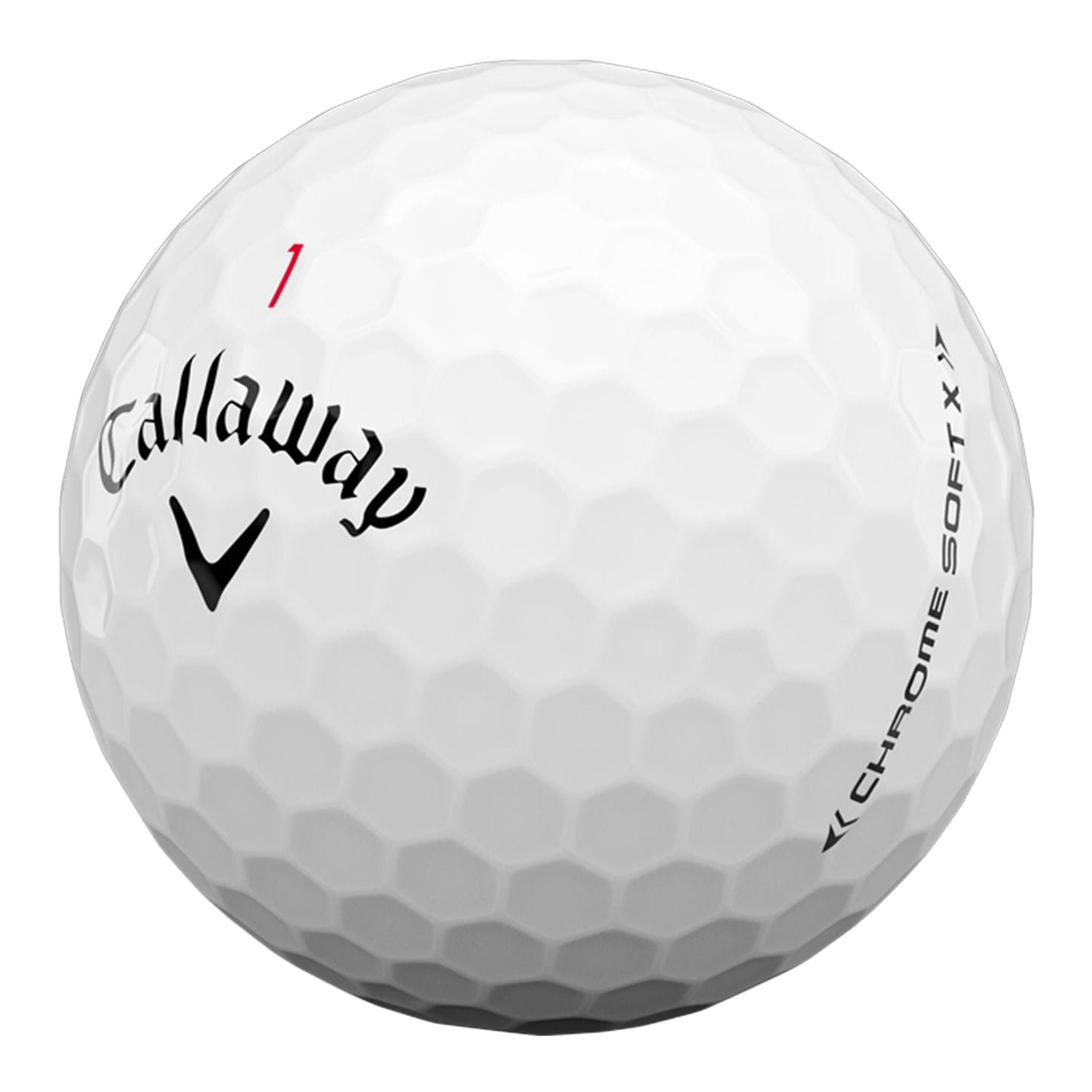 Balles de golf Callaway Chrome Soft X 2020, lot de 12, blanches