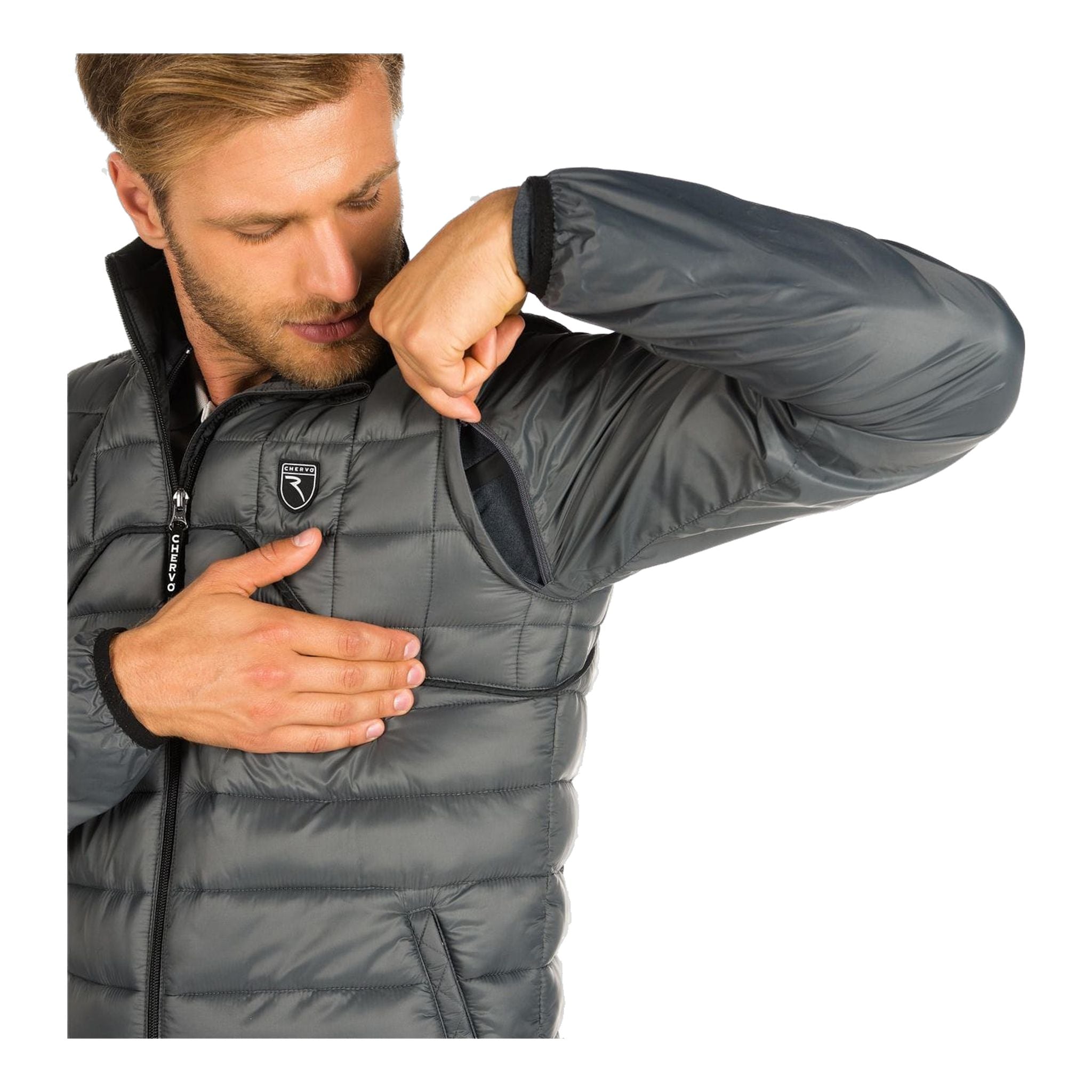 Veste Chervo M Maffezzoli Gris Requin Homme