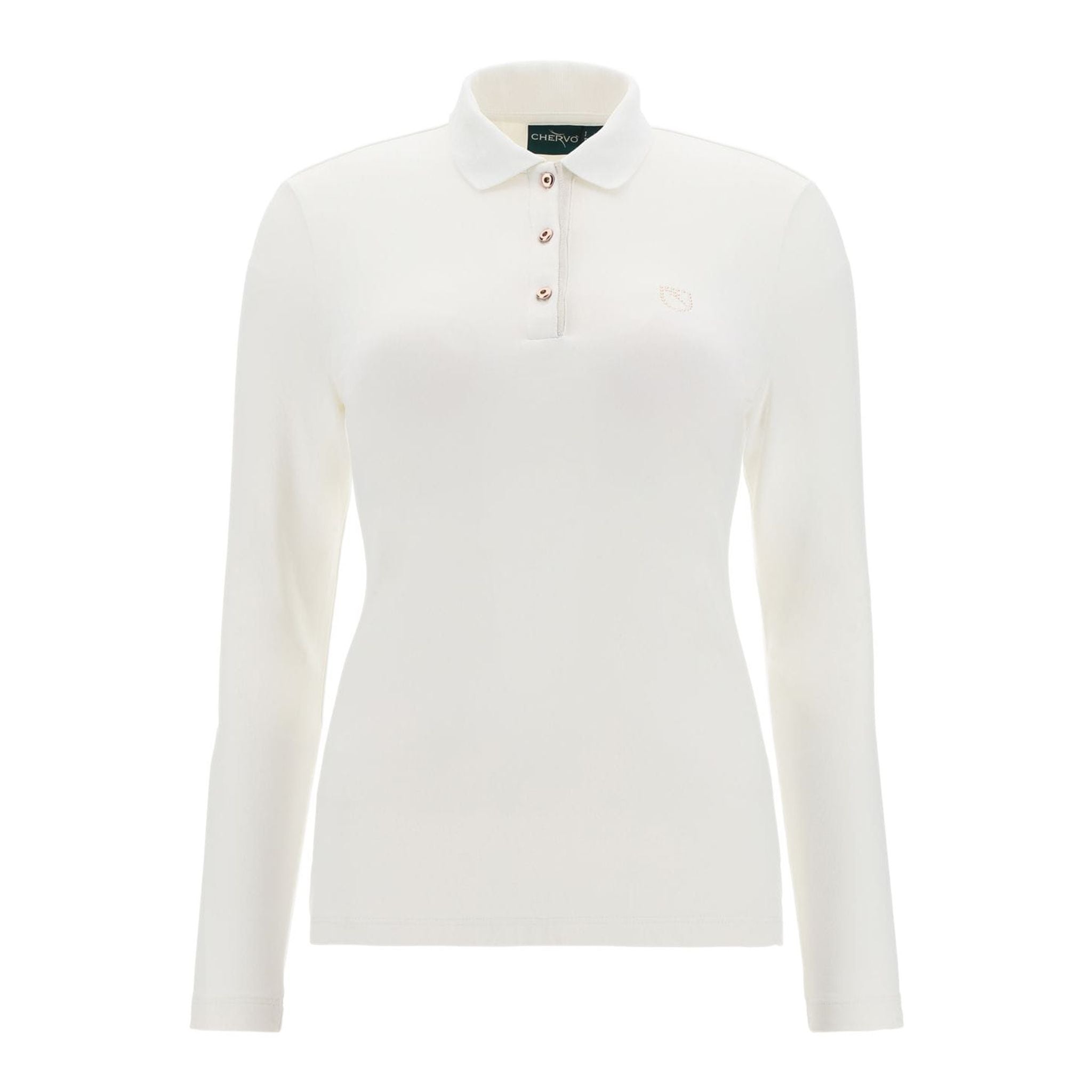 Polo Chervo W Afraid LS Écru Femme