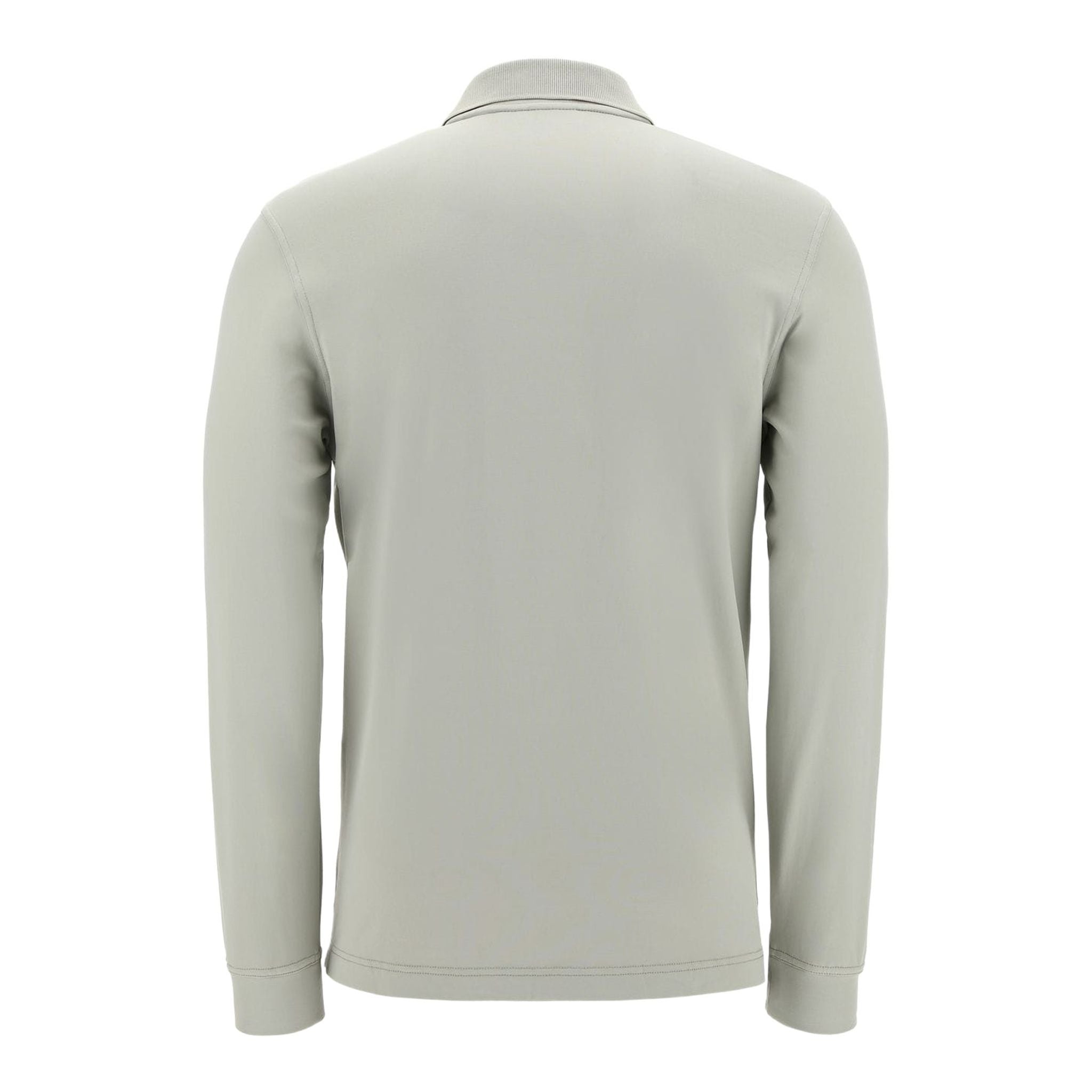 Polo Chervo M Anguy manches longues gris/vert homme