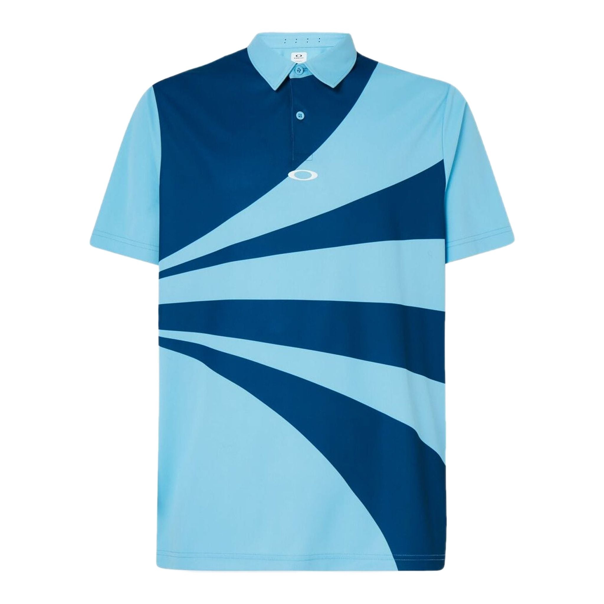 Oakley Polo Geometric Swing Bleu/Bleu clair Homme