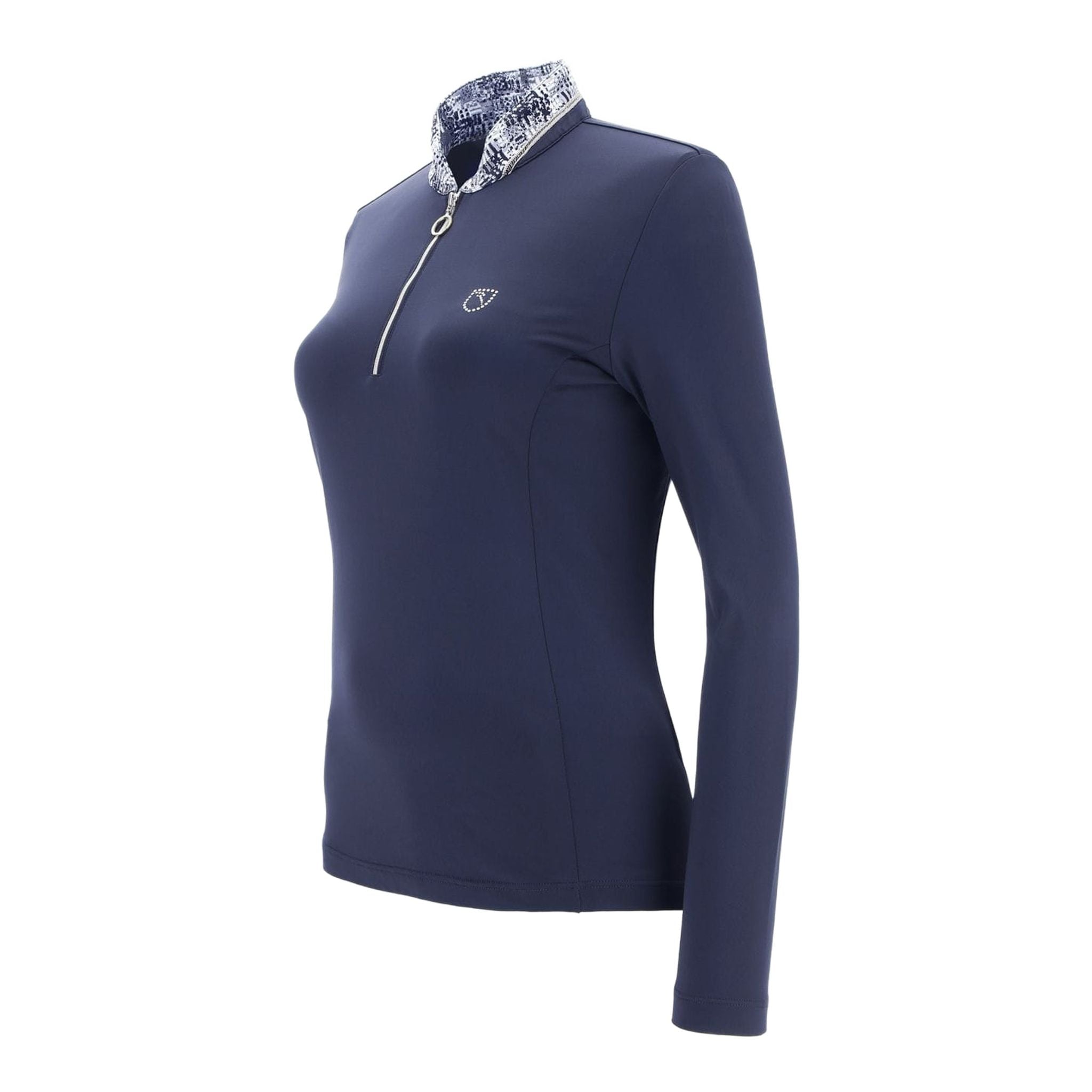 Polo Chervo W Allout à manches longues, bleu marine, femme
