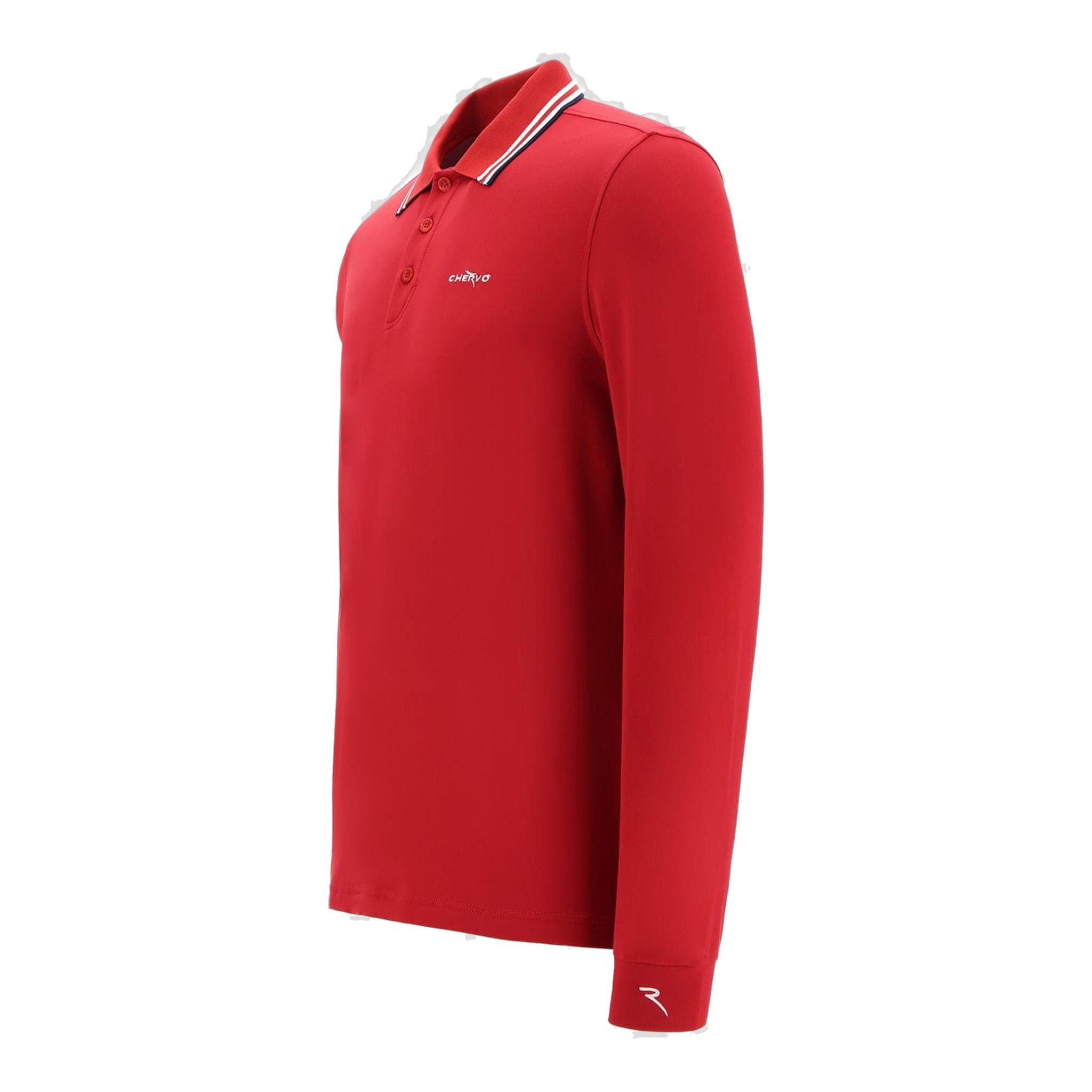 Polo Chervo M Breath LS rouge homme