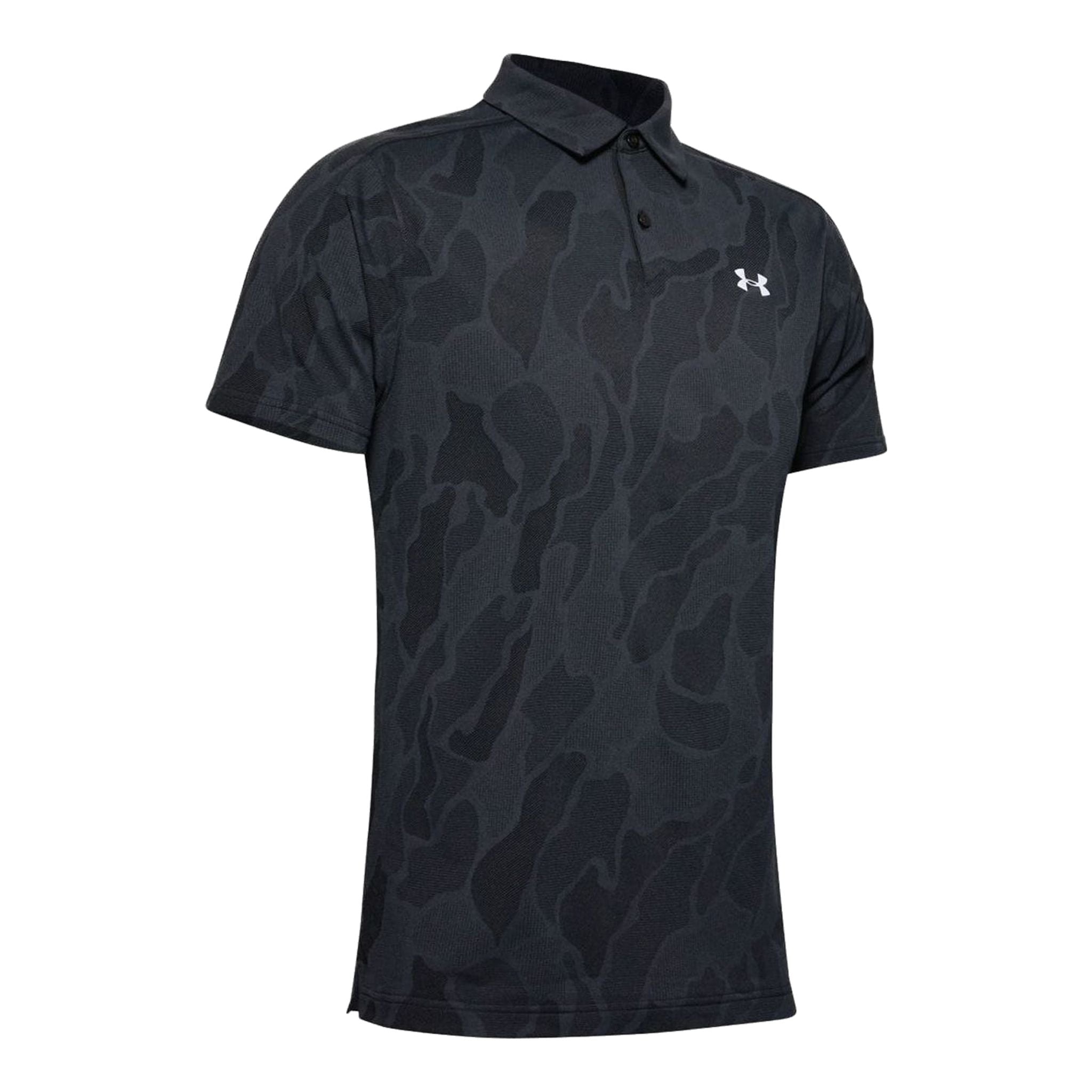 Polo Under Armour Vanish Jacquard Noir/Gris Homme