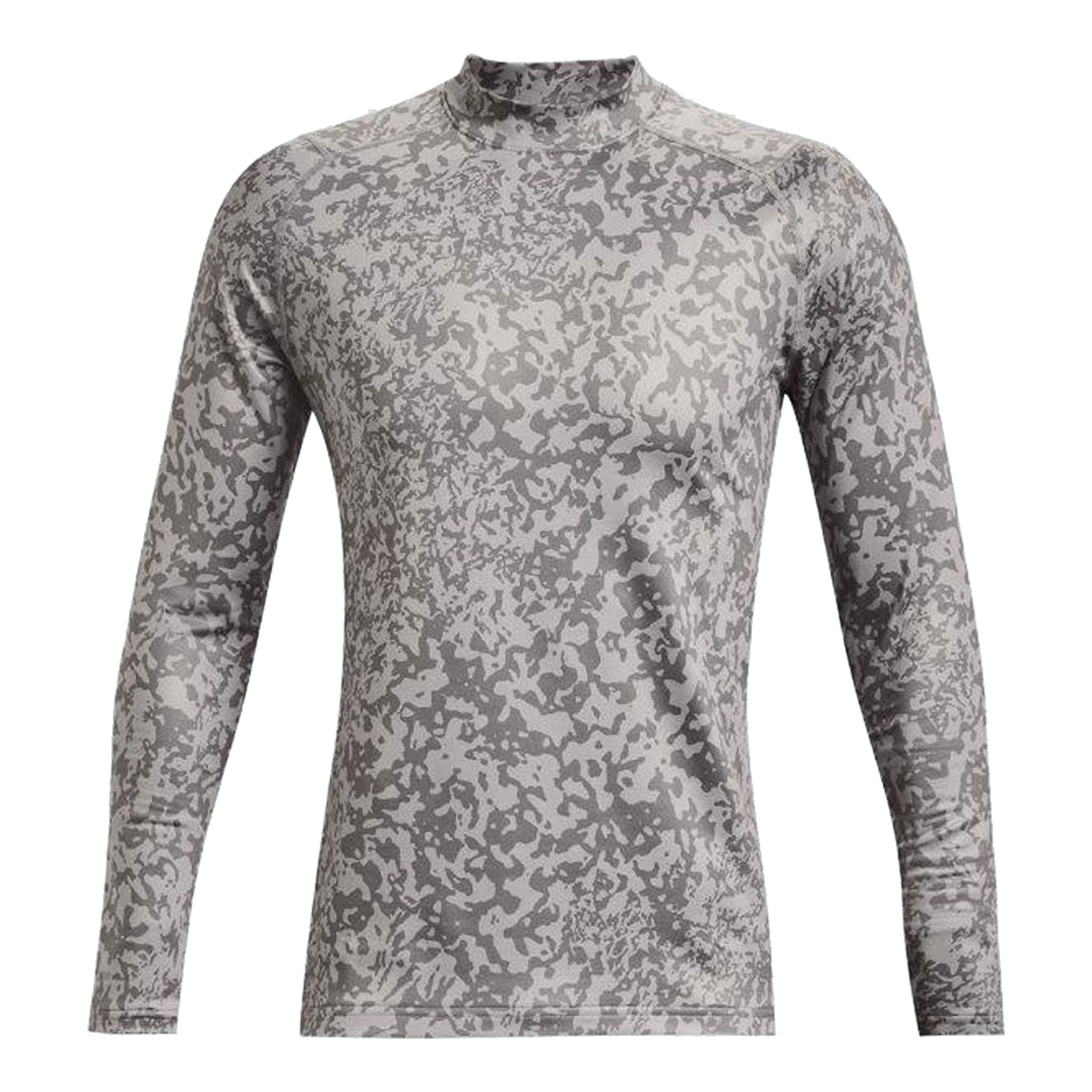 Polo Under Armour pour homme, manches longues, camouflage gris