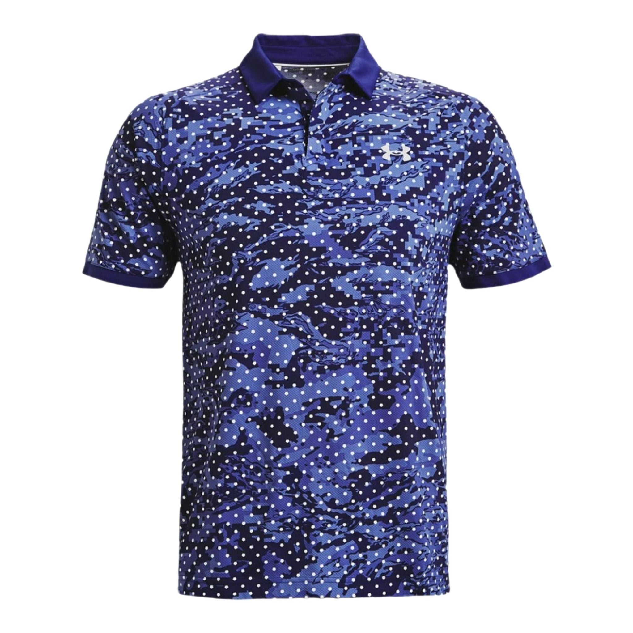 Polo Under Armour Iso-Chill Penta Dot Regal/Halo Gris Homme