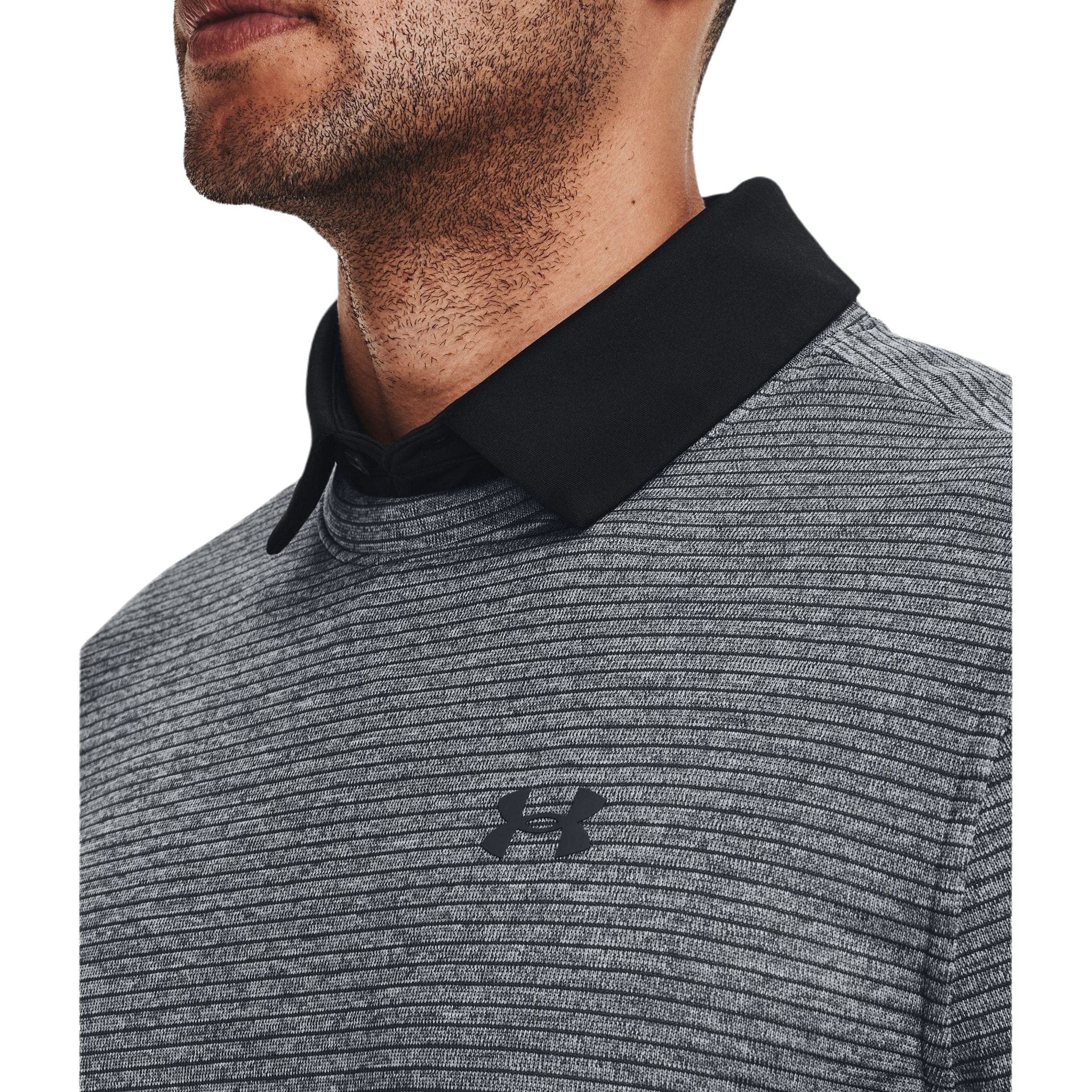 Pull polaire Under Armour à col rond gris pour homme