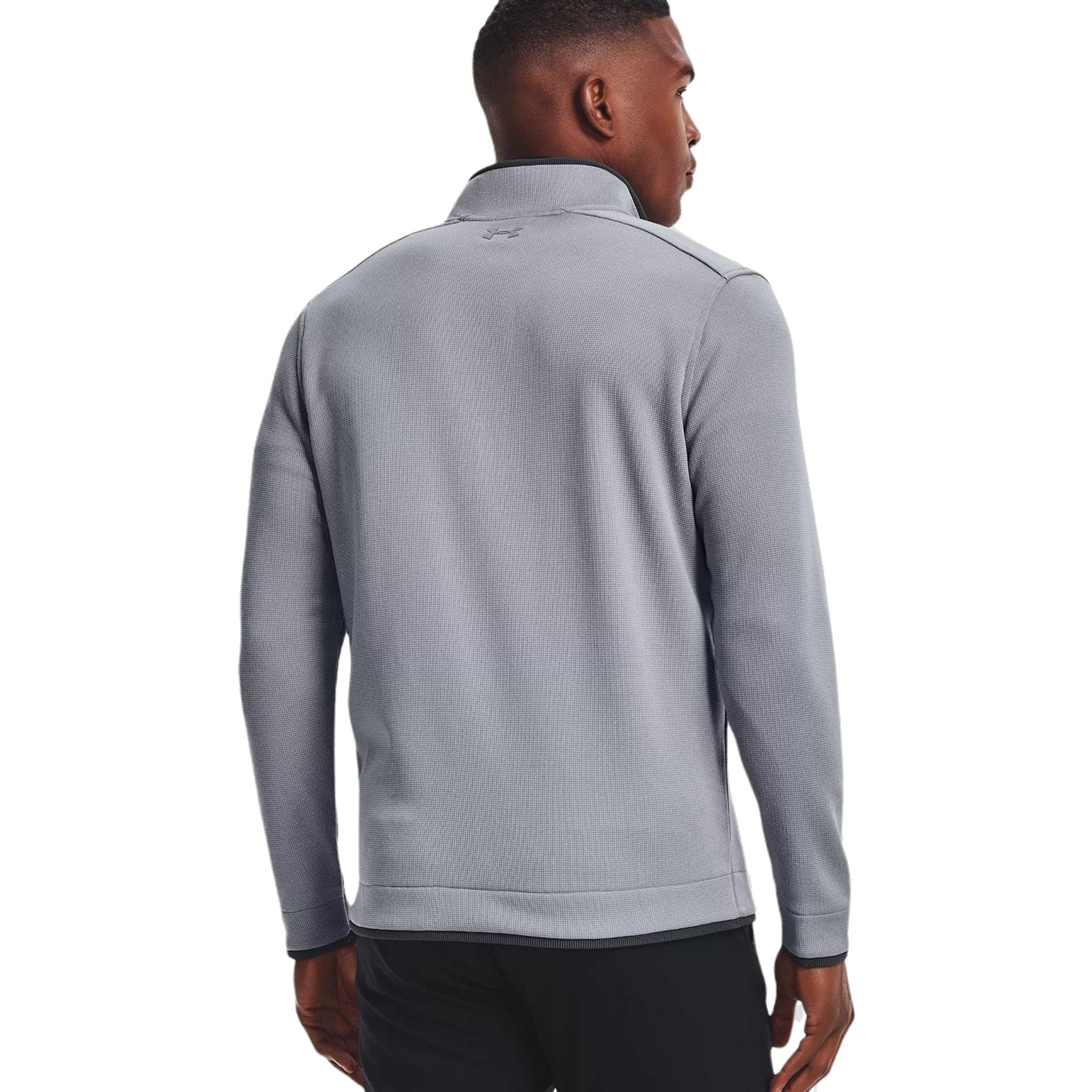 Veste intermédiaire Under Armour 1/4 Zip Gris orage pour homme