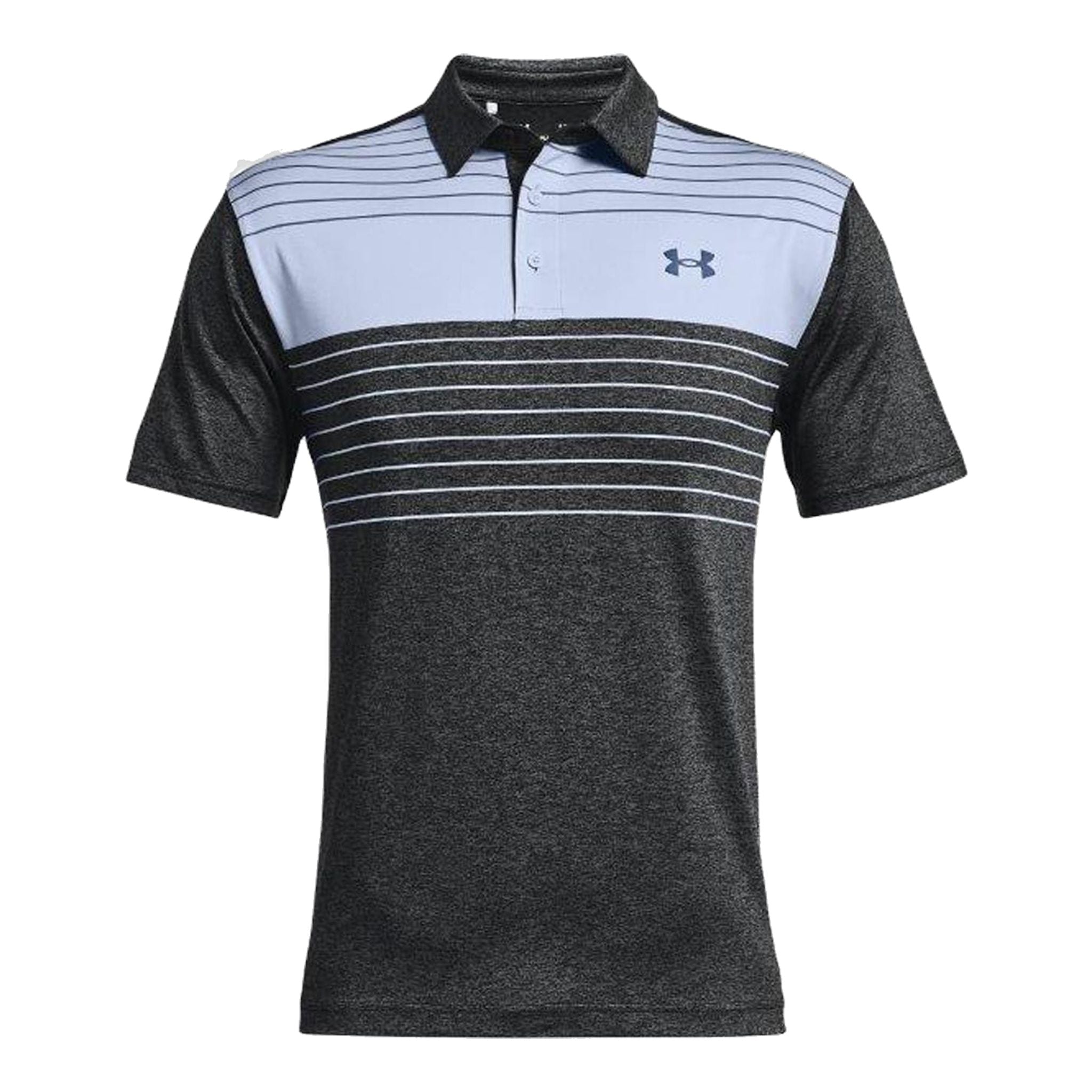 Polo Under Armour Playoff 2.0 Noir/Bleu isotope/Bleu minéral Homme
