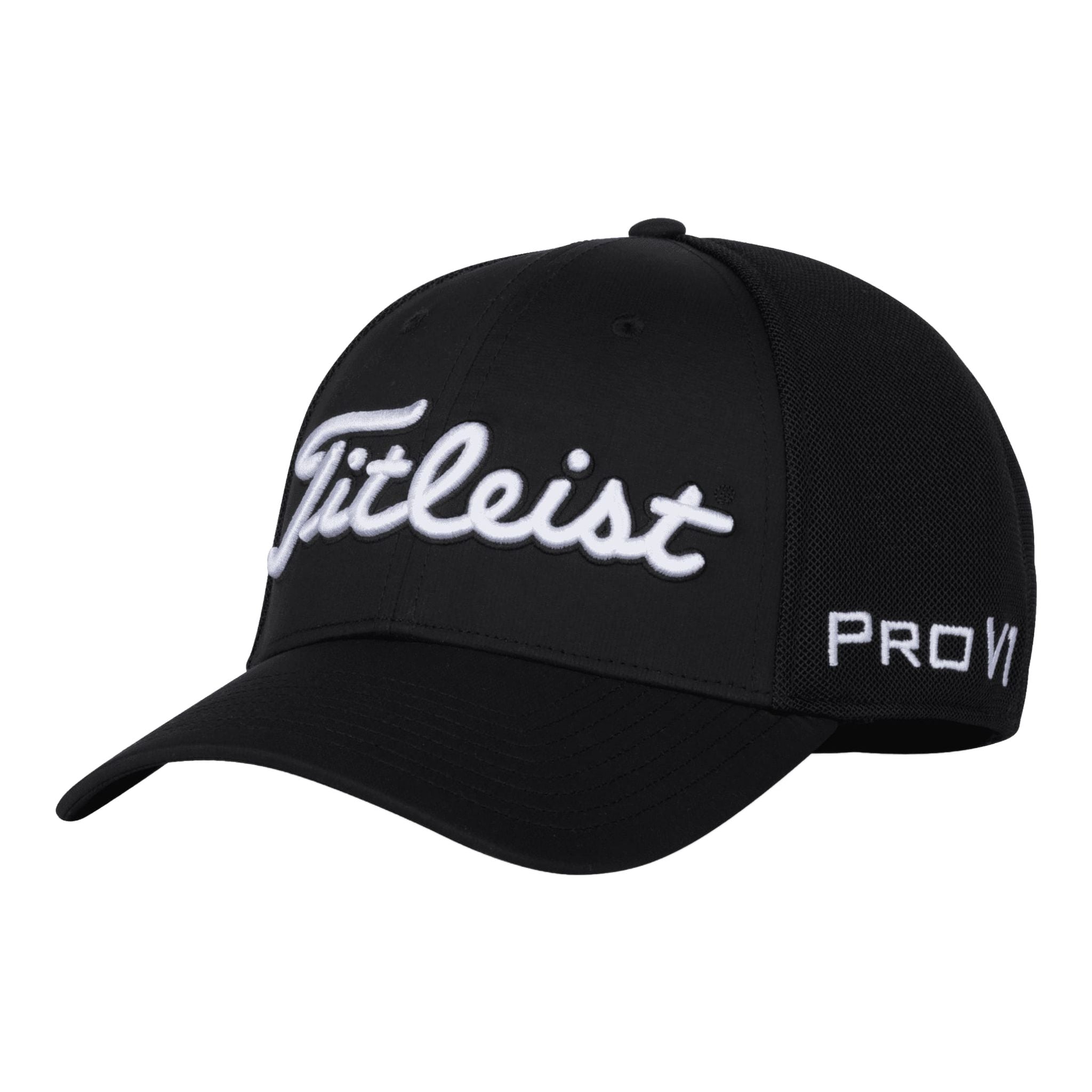 Casquette Titleist Tour Sports Mesh noire et blanche