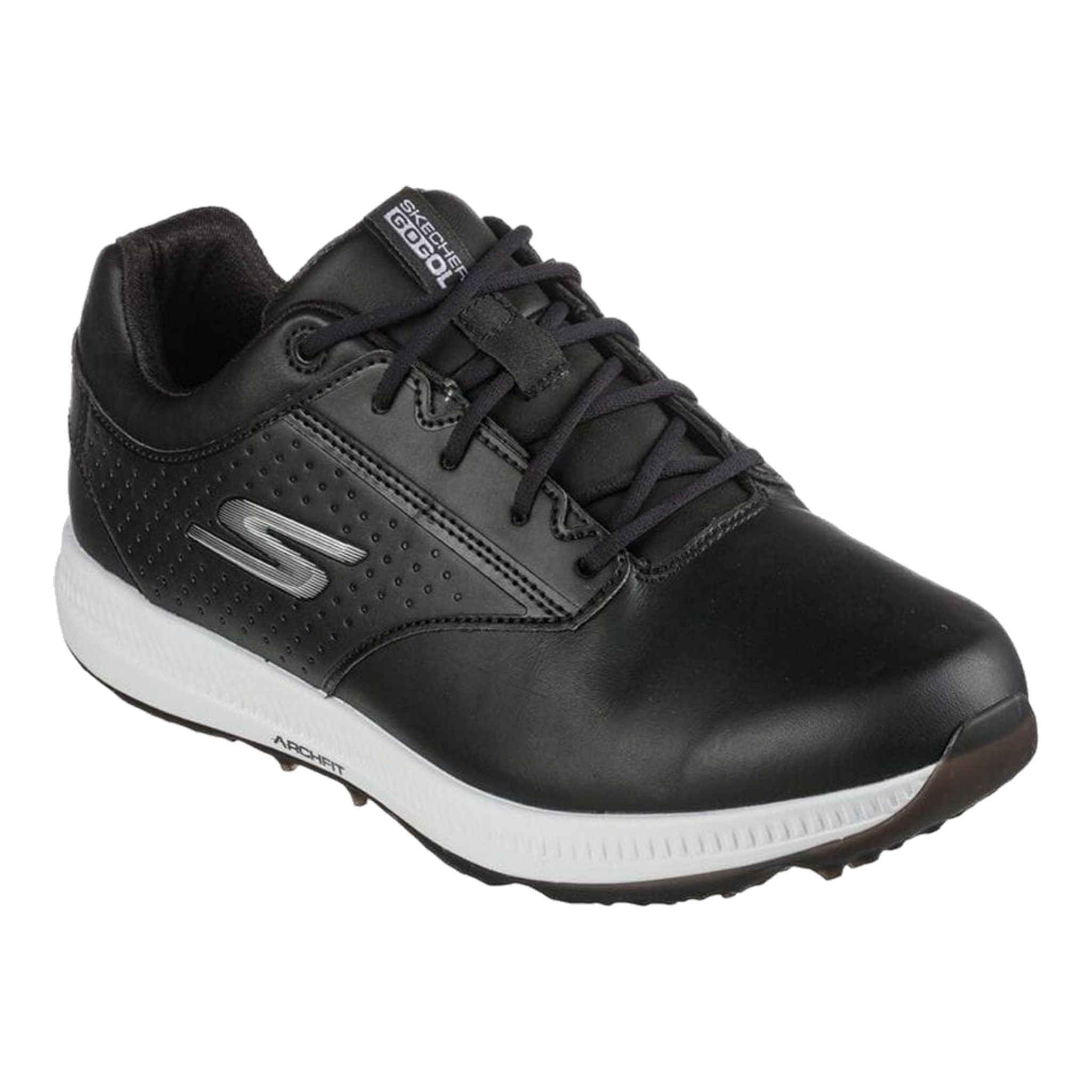 Skechers M GO GOLF ELITE 5 - LEGEND Black Leather/White Tri Herren