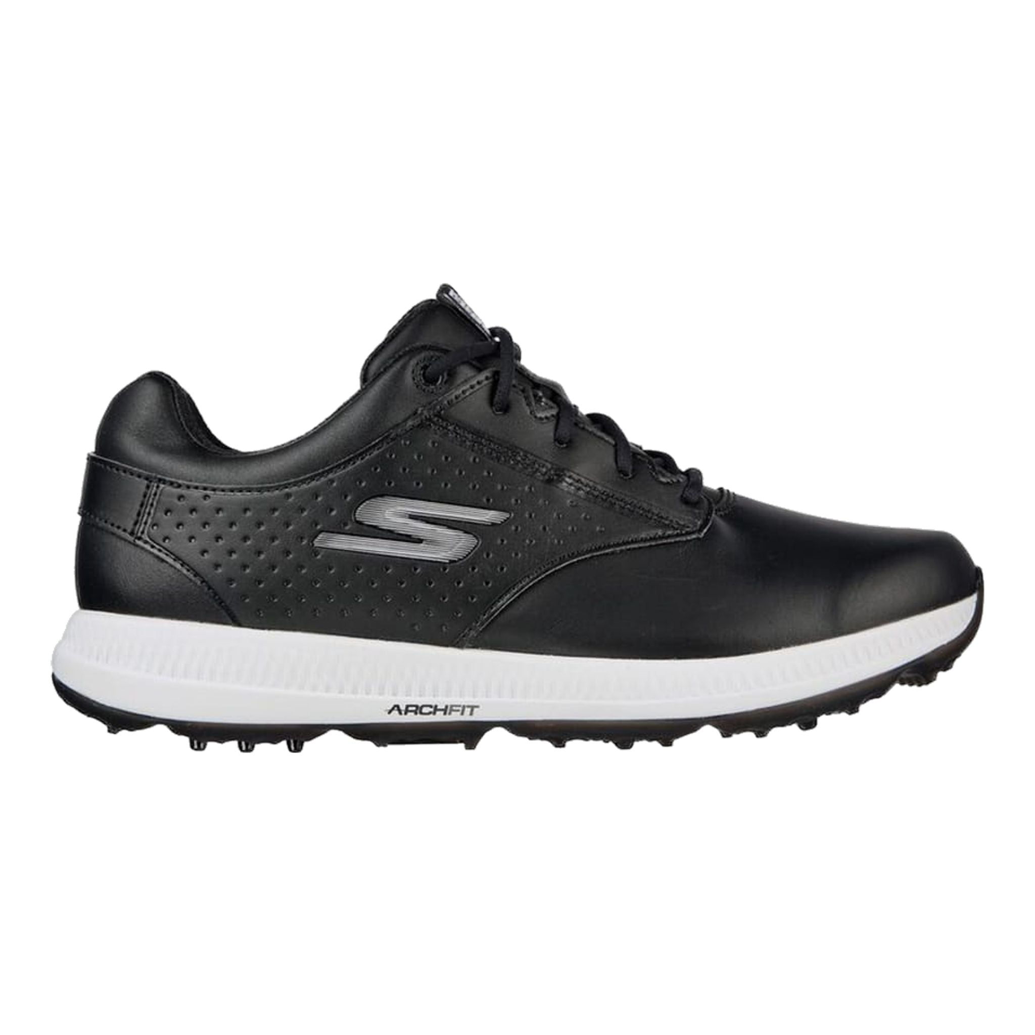 Skechers M GO GOLF ELITE 5 - LEGEND Cuir noir/Blanc Tri Homme