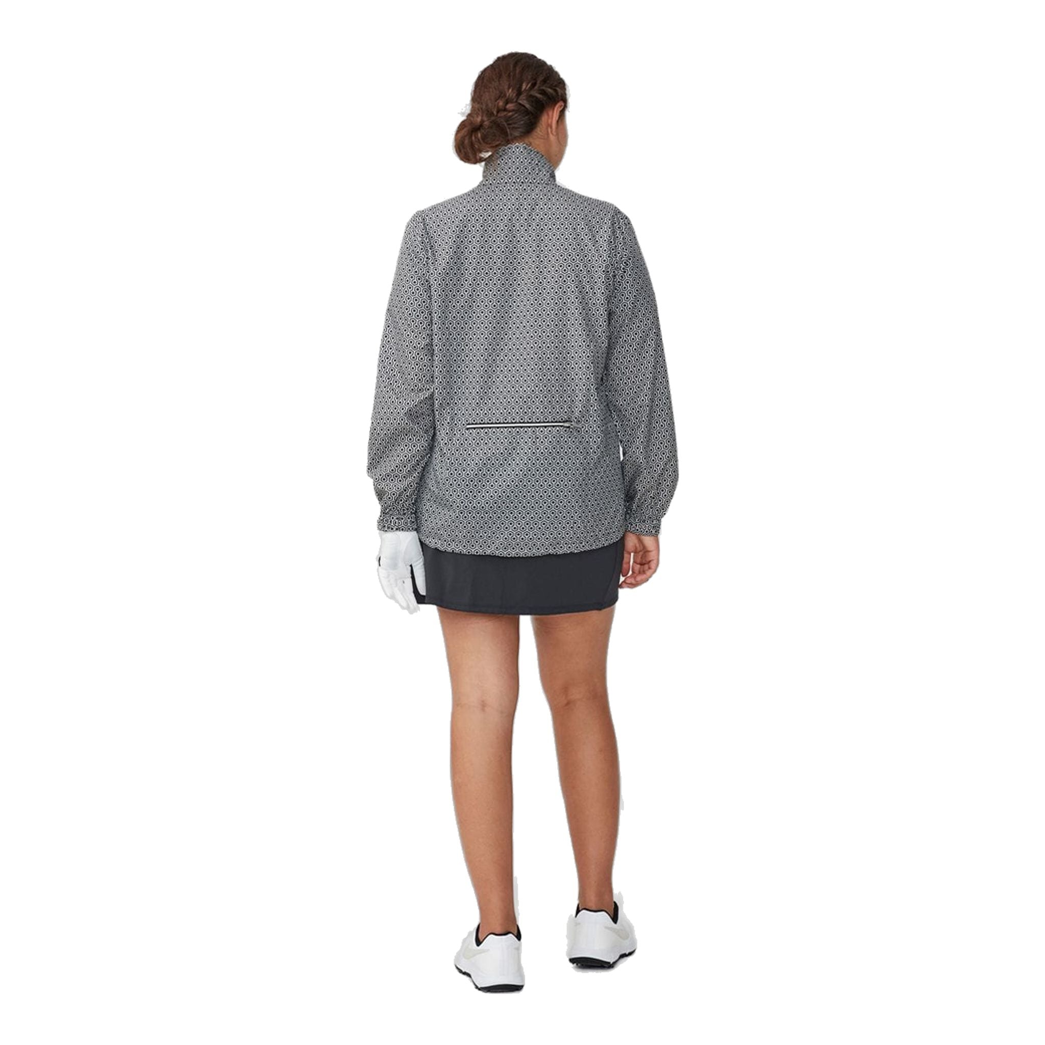 Veste coupe-vent Röhnisch Pocket Geo Comb noire pour femme