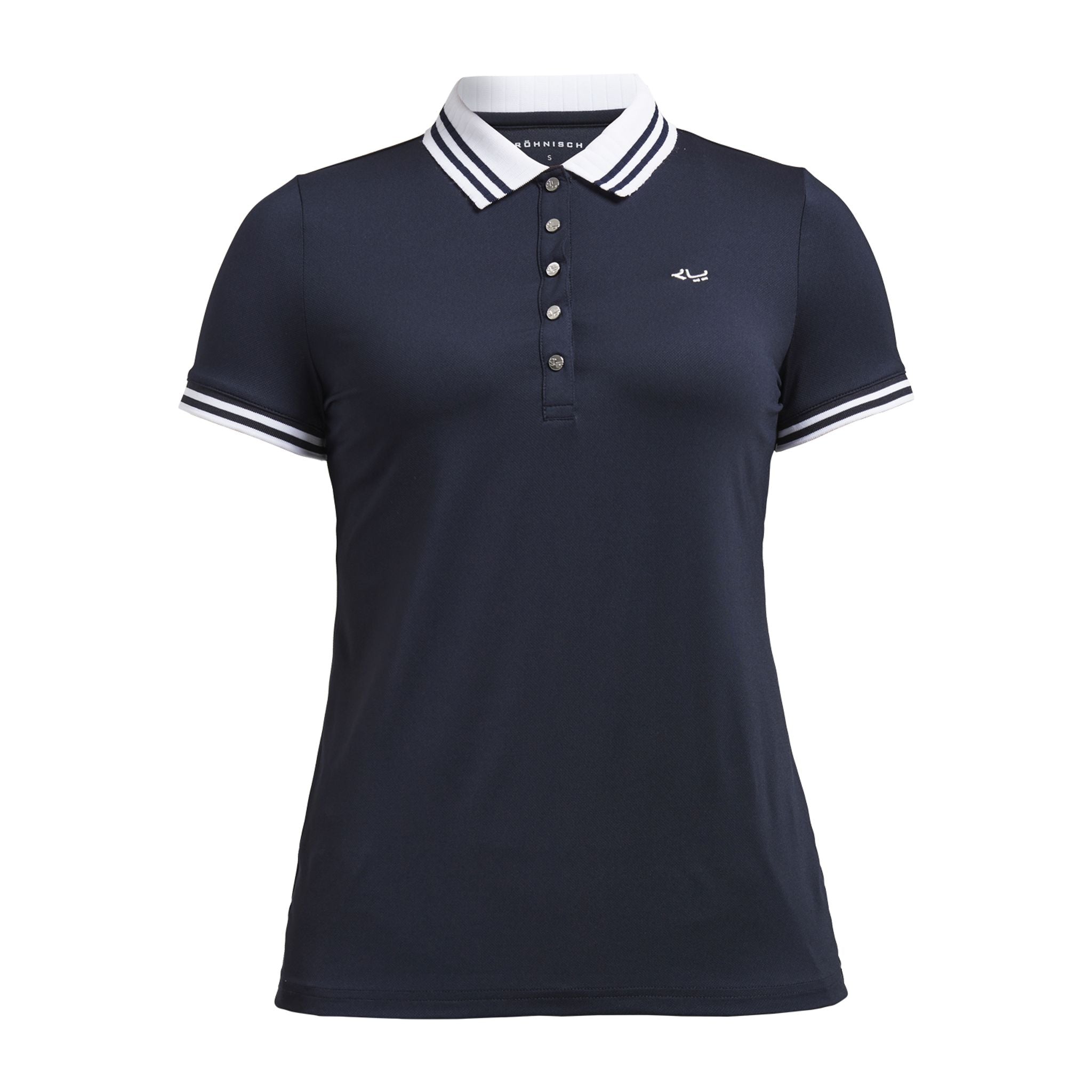 Polo Röhnisch Stripe Marine Femme