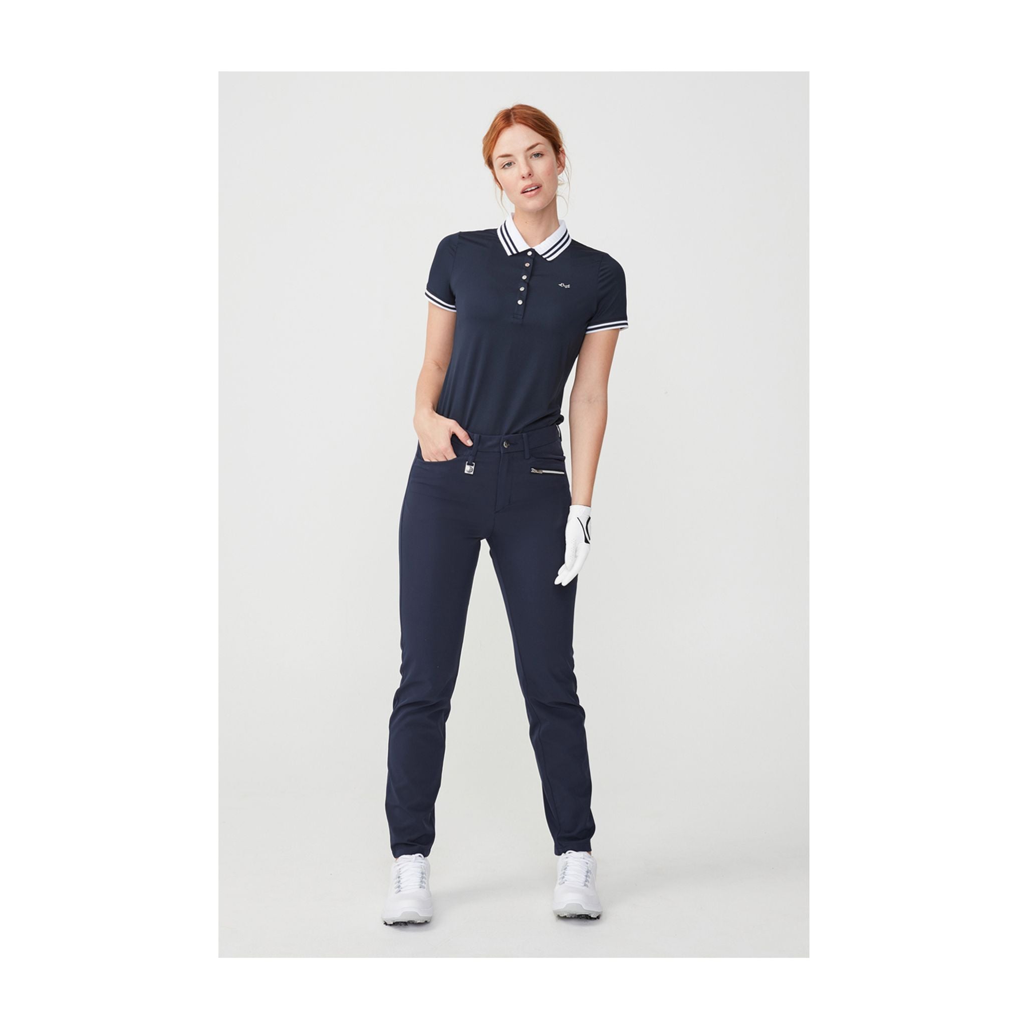Polo Röhnisch Stripe Marine Femme