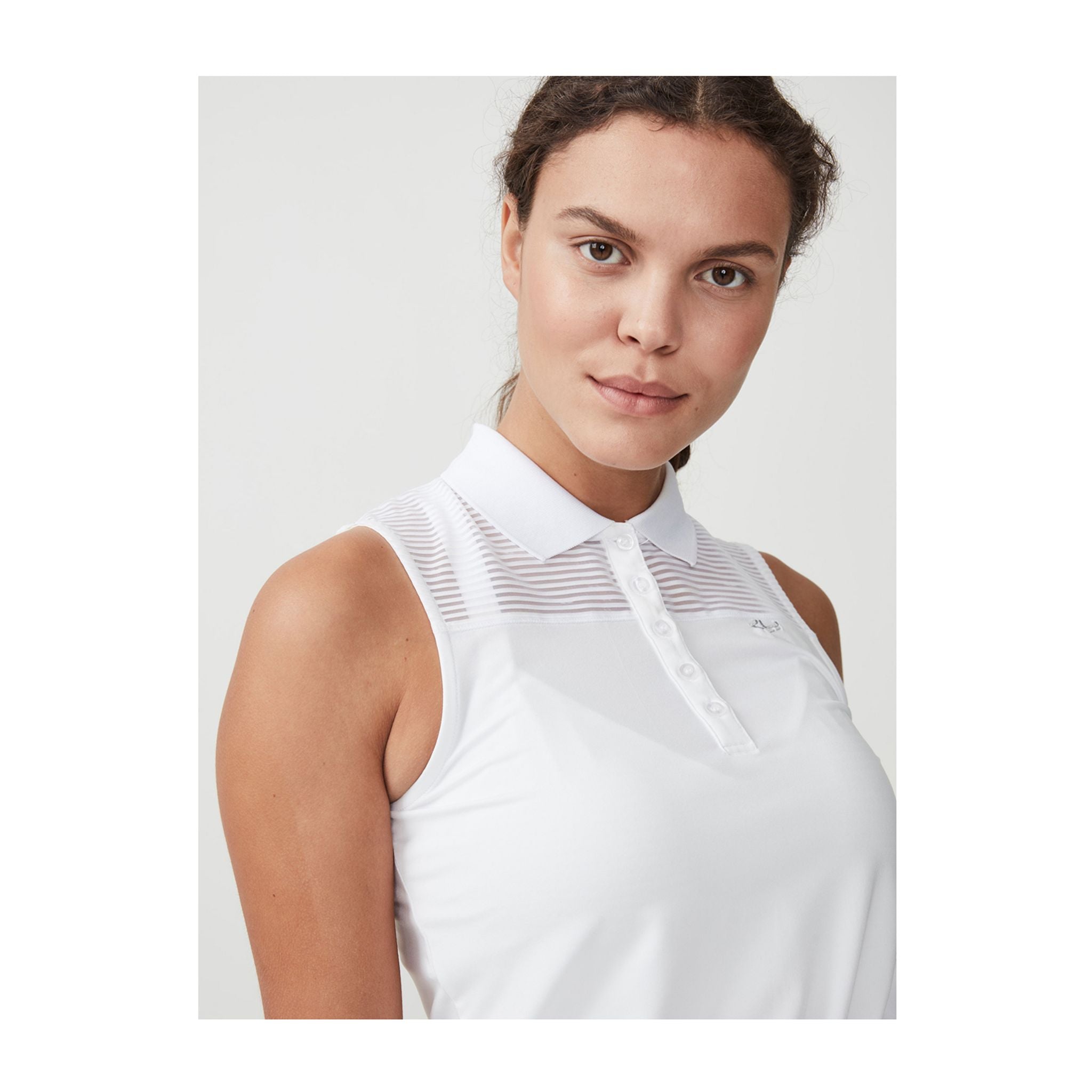 Polo Röhnisch Miko SL blanc femme
