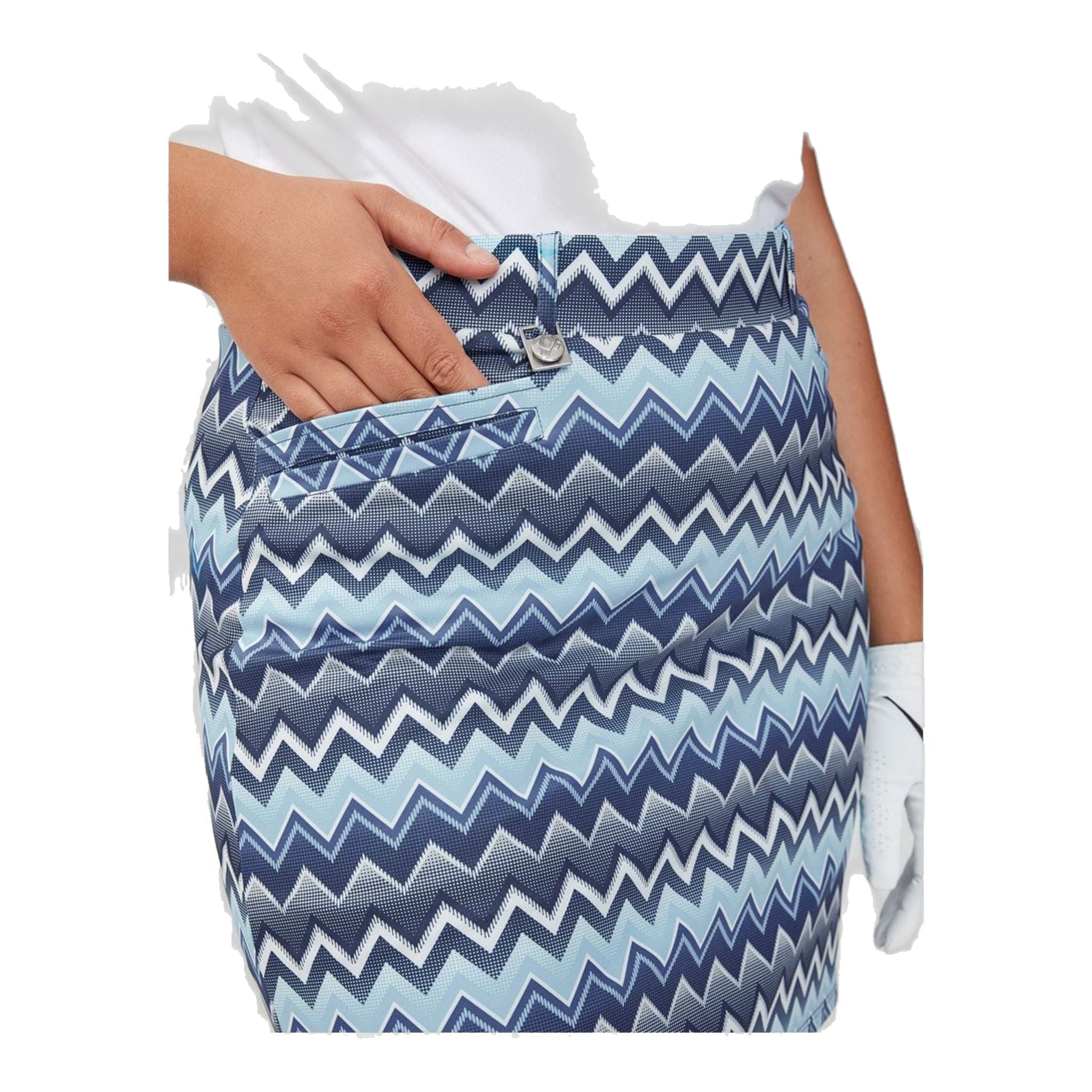 Jupe-short Röhnisch Move Zigzag bleu femme
