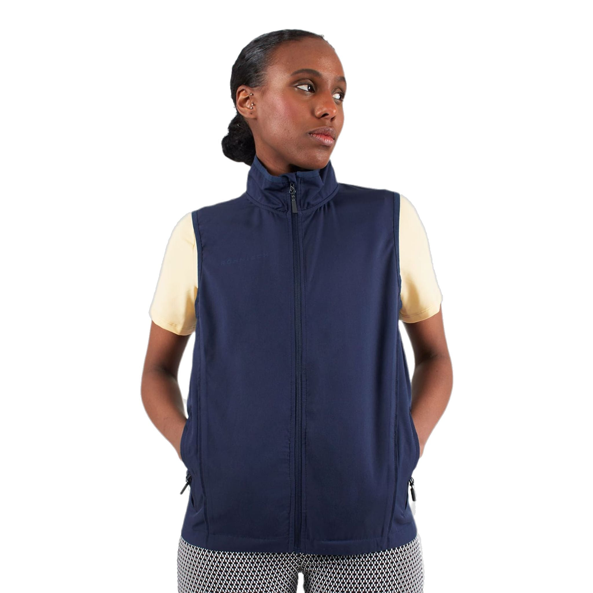 Gilet de golf Röhnisch Accelerate bleu marine pour femme