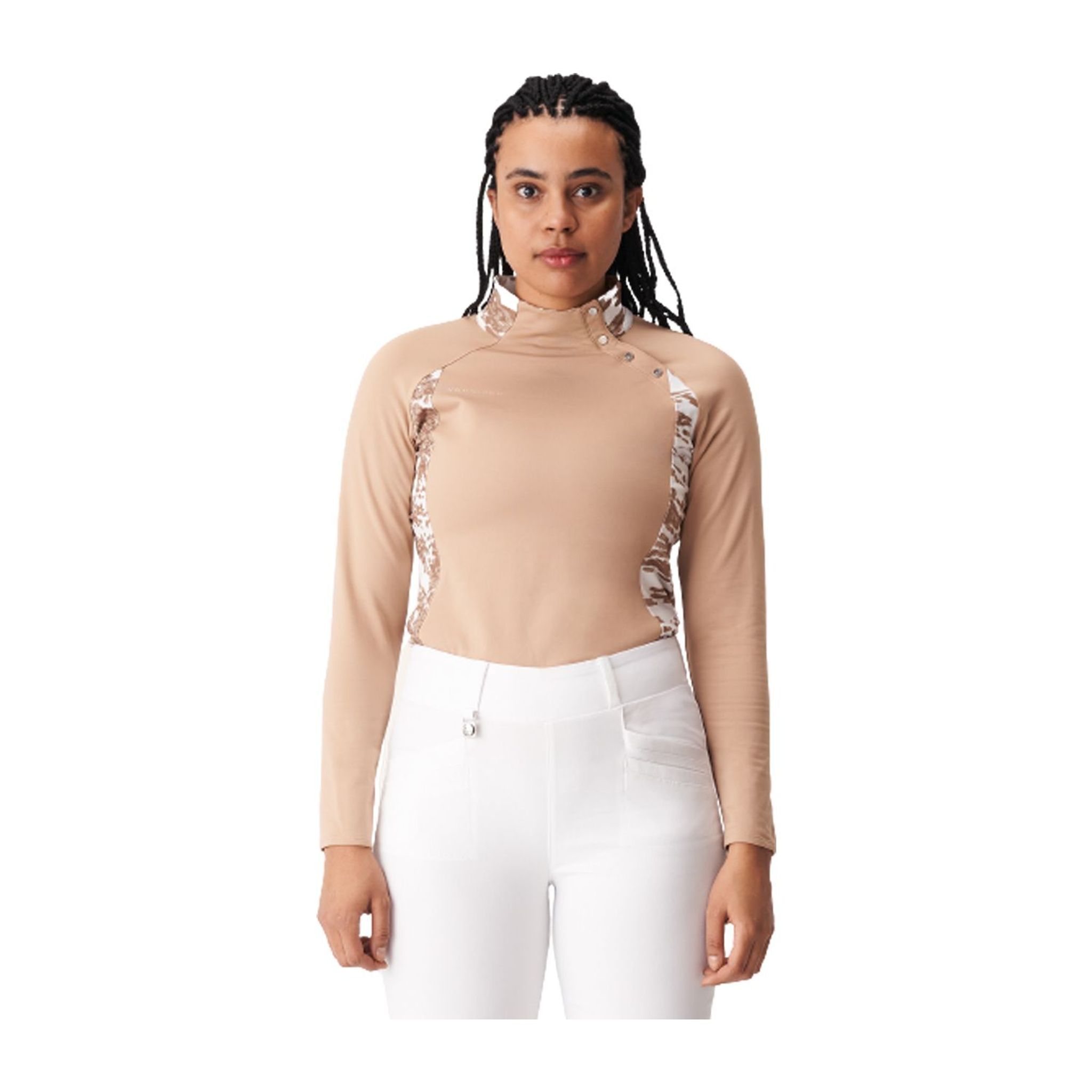 Röhnisch W Layer Megan Manches Longues Beige/Camo Femme