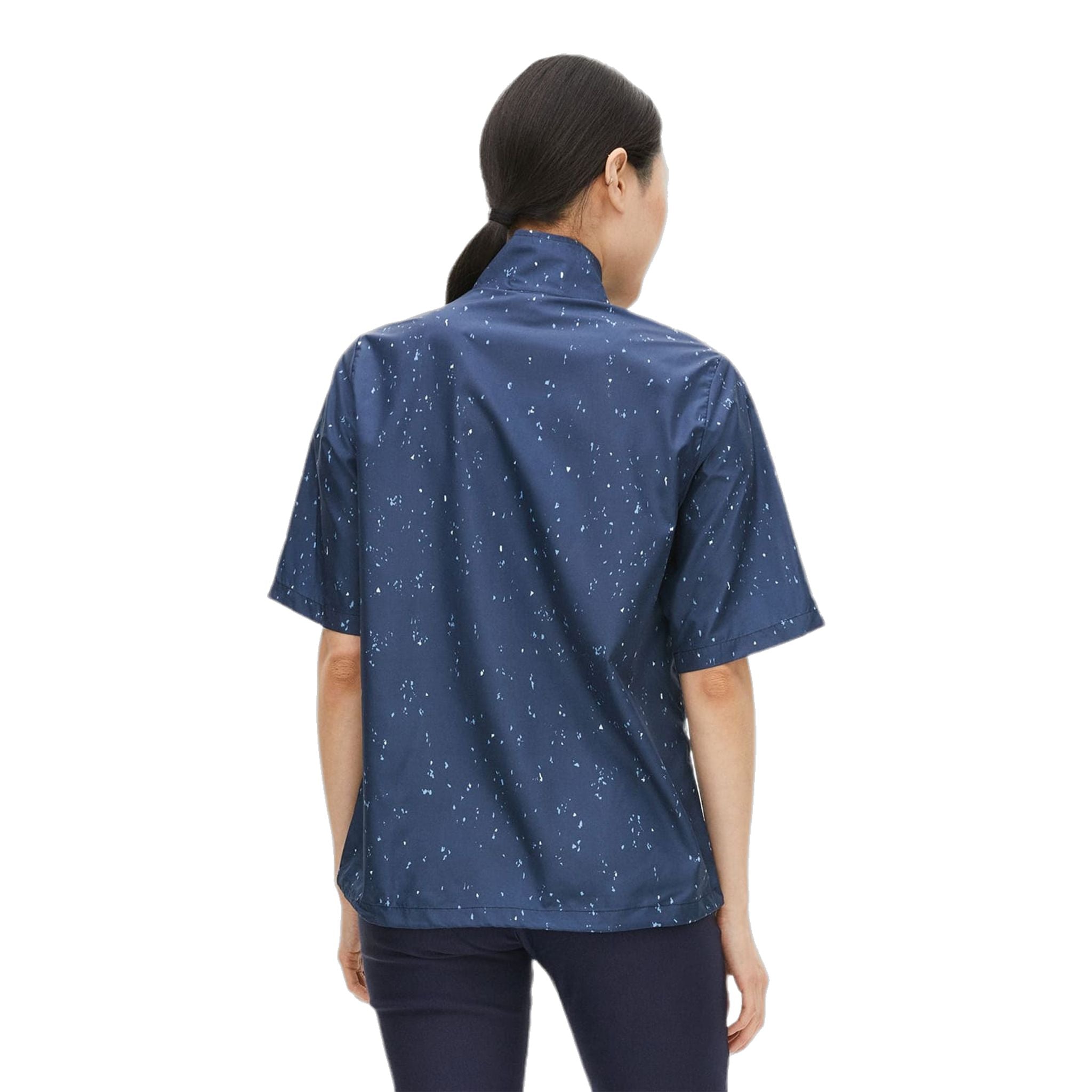 Röhnisch W Wind SS Packable Navy Micro Spot Femme
