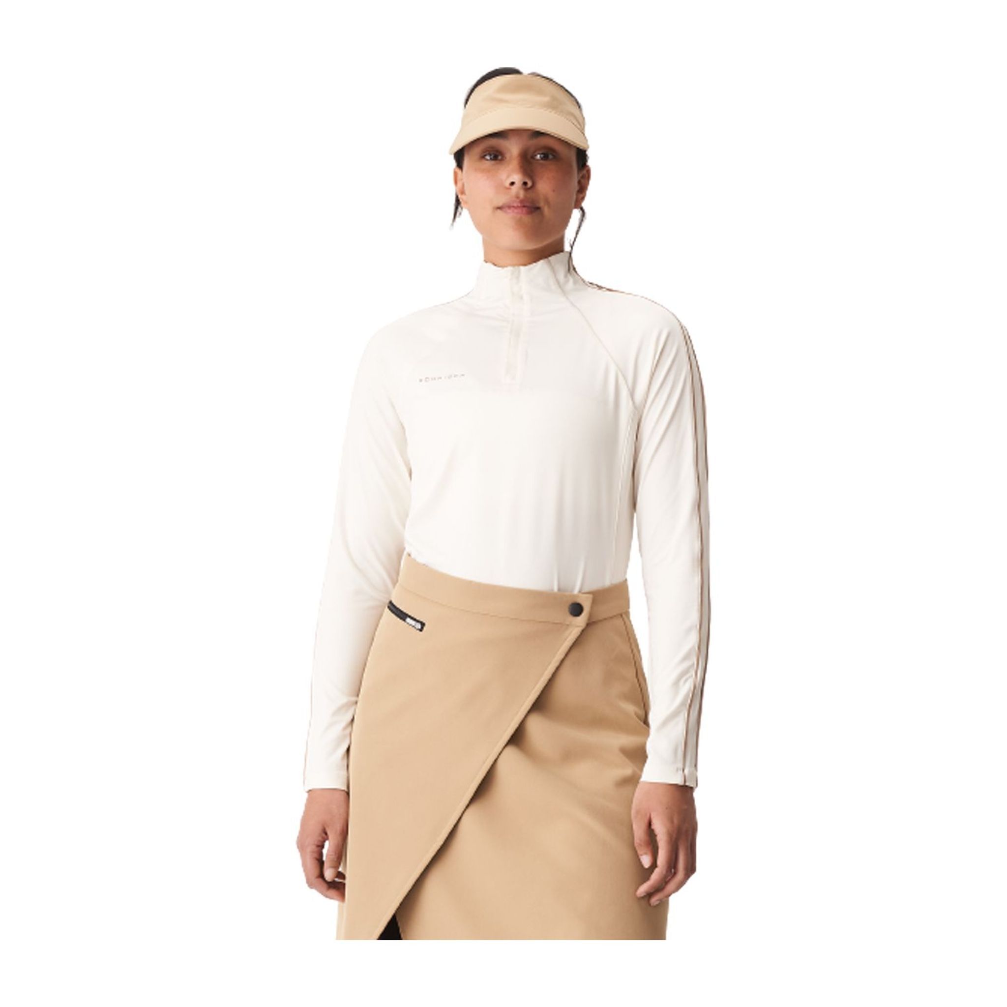 Röhnisch W Layer Serena Half Zip Blanc/Beige Femme