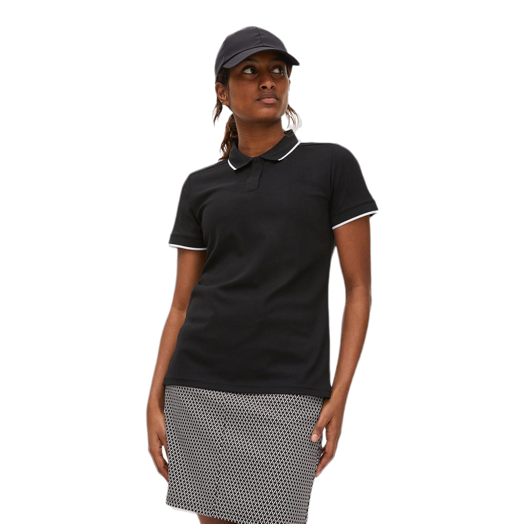 Polo de golf Röhnisch Mildred noir pour femme