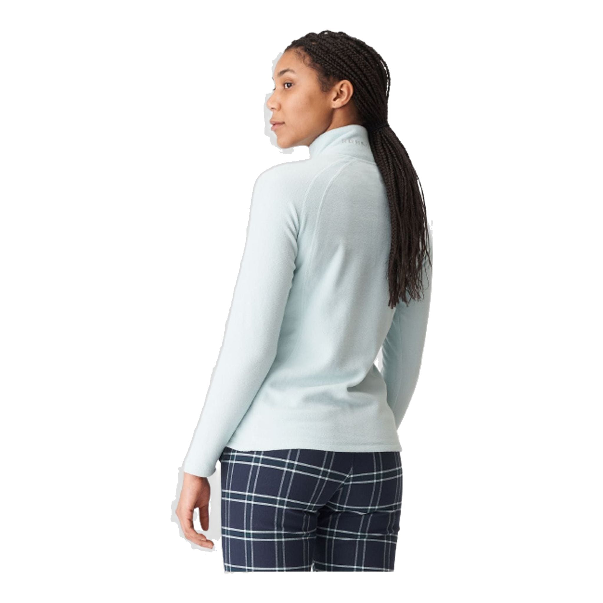 Chemise polaire Röhnisch W Amy demi-zip bleu pastel femme
