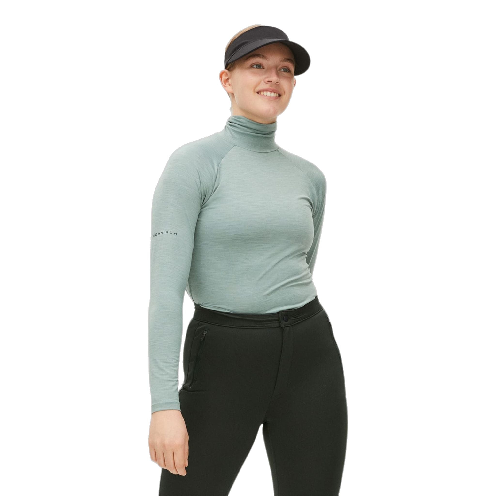 Polo de golf à manches longues Röhnisch Hailey pour femme