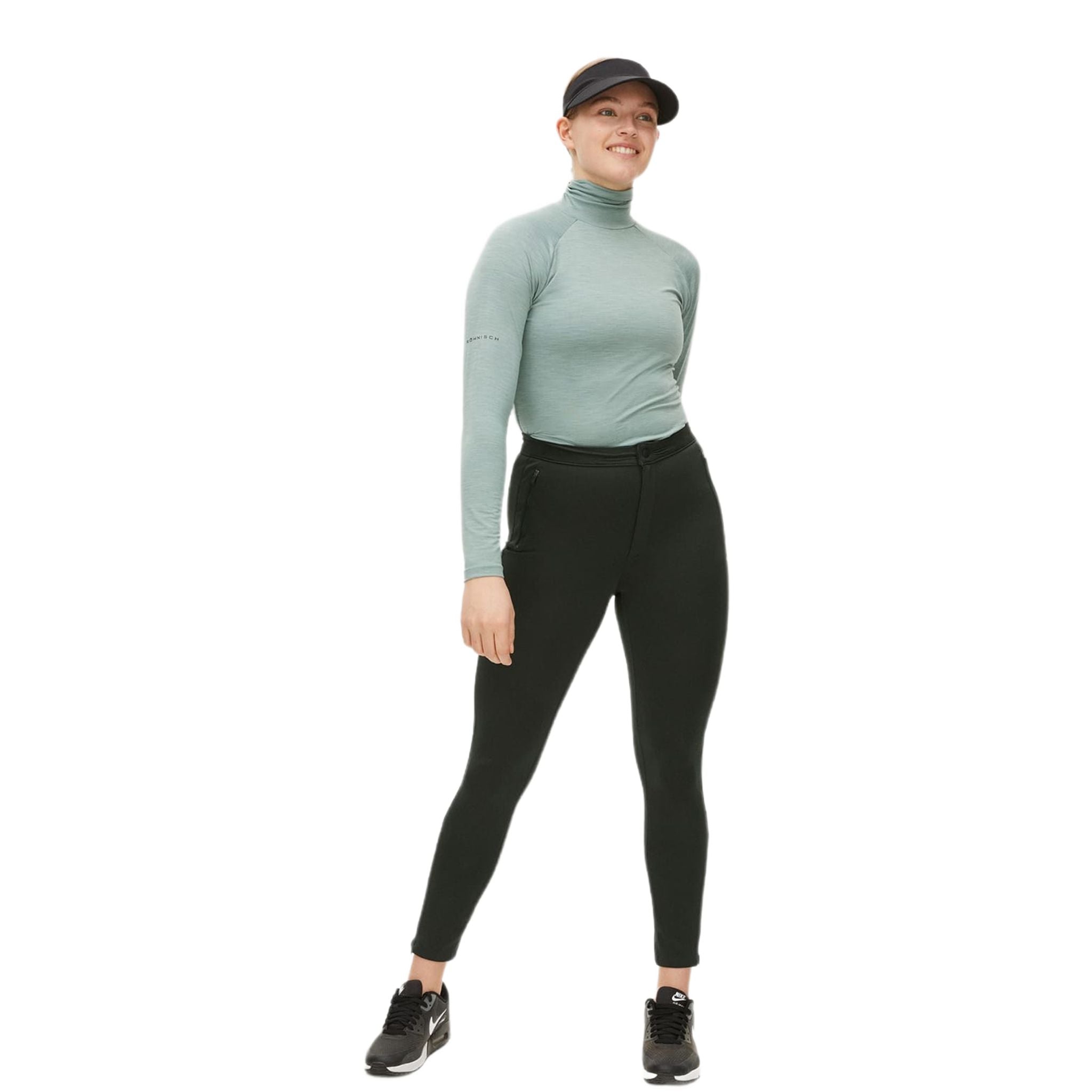 Polo de golf à manches longues Röhnisch Hailey pour femme