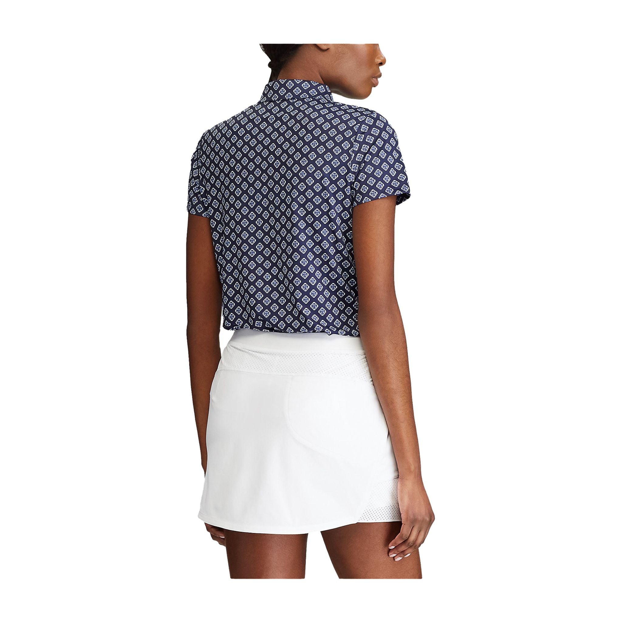 Polo Ralph Lauren W Printed Airflow SS bleu marine pour femme