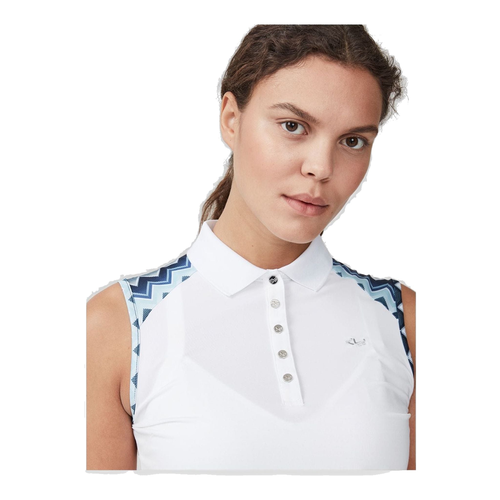Polo Röhnisch Element SL Zigzag bleu femme