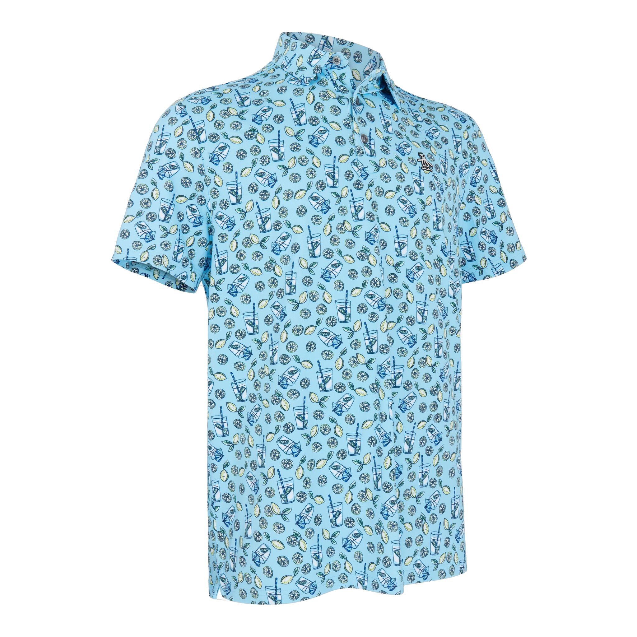 Polo Original Penguin SS à imprimé citronné intégral pour homme