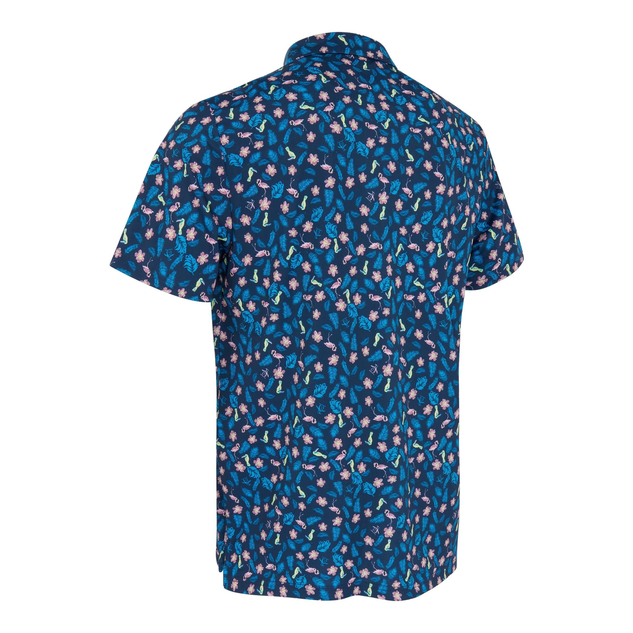 Polo Original Penguin SS à imprimé tropical fantaisiste pour homme