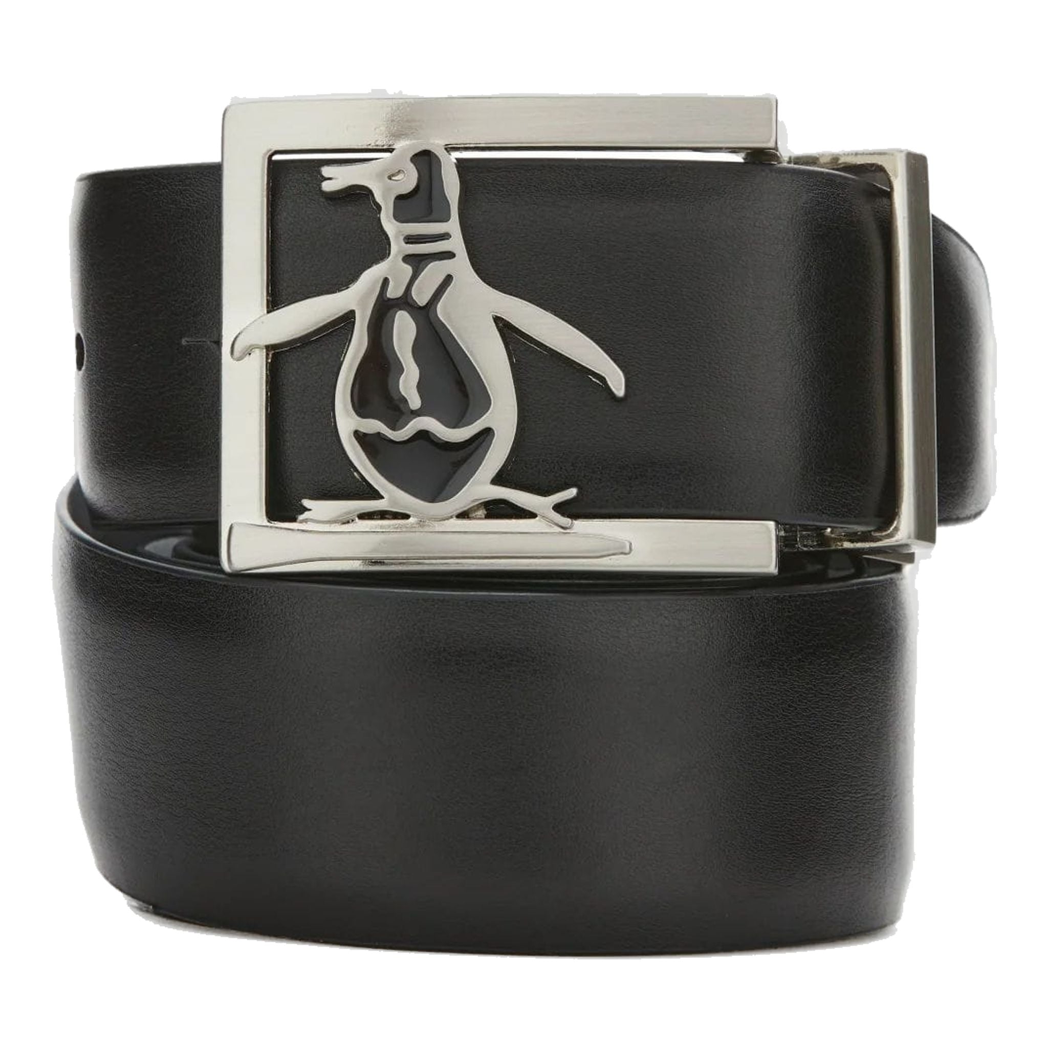 Original Penguin Pete Smoky Reversible Leather Pete Buckle Gürtel H Herren