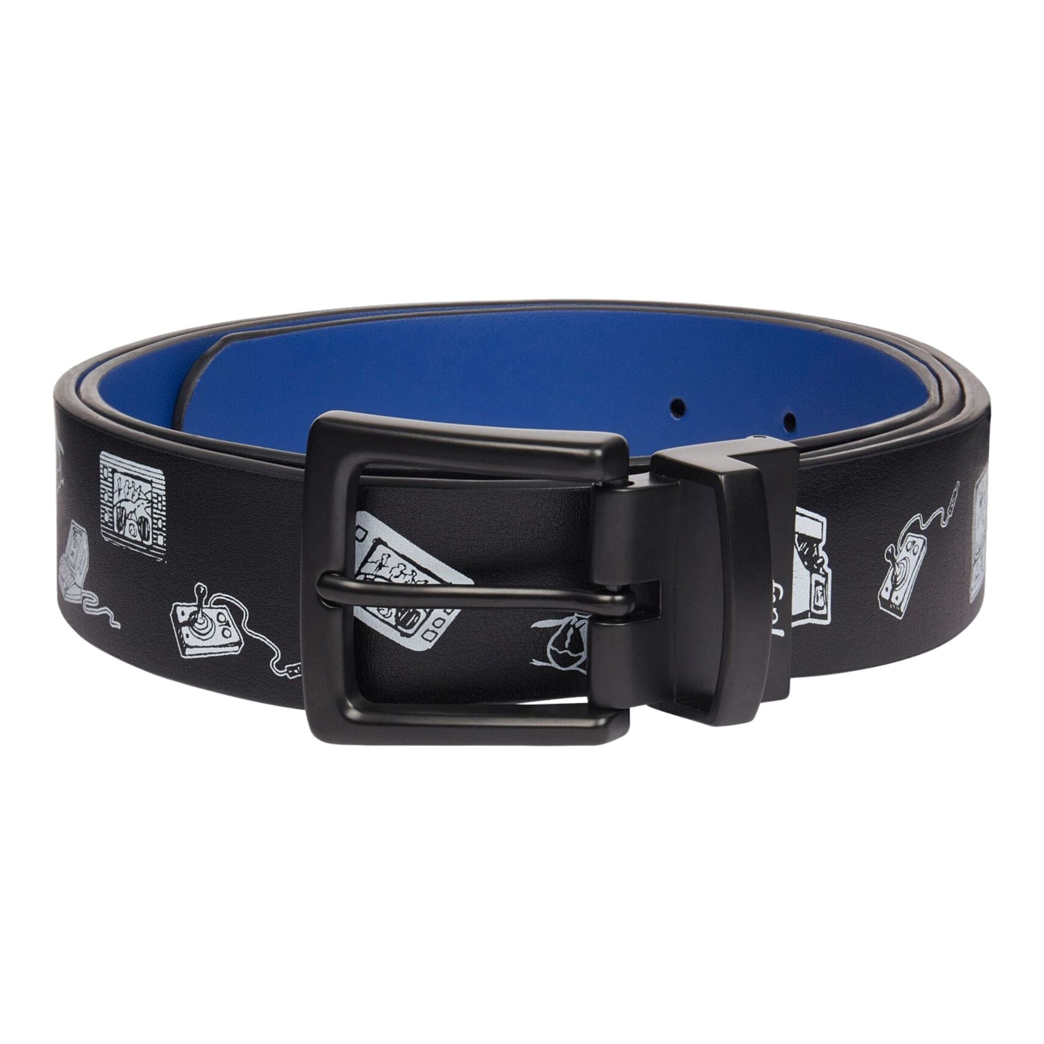 Ceinture imprimée Original Penguin Retro Arcade pour homme, bleuie