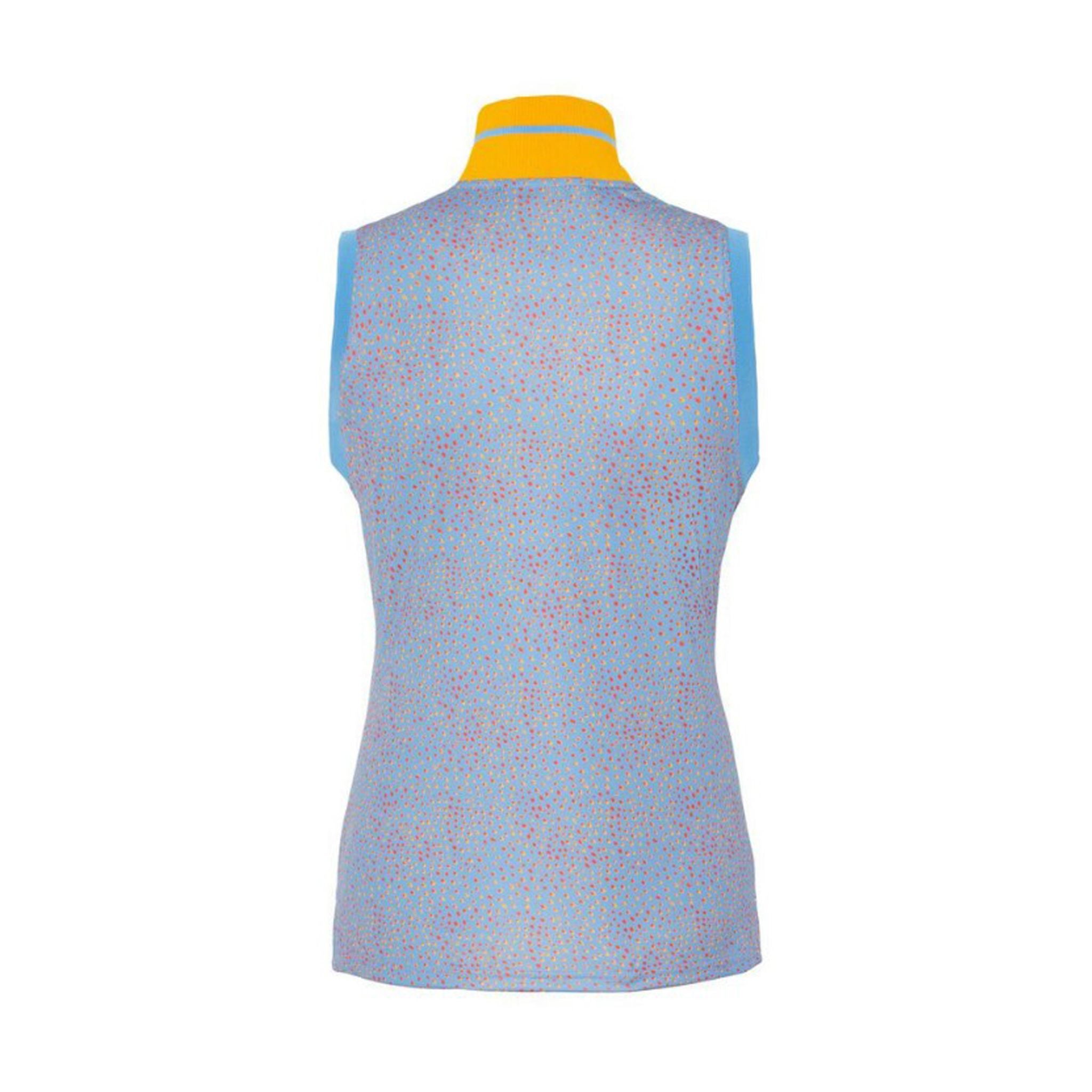 J. Lindeberg W Audrey-TX Jersey SL Polo Lake Blue Dot Femme