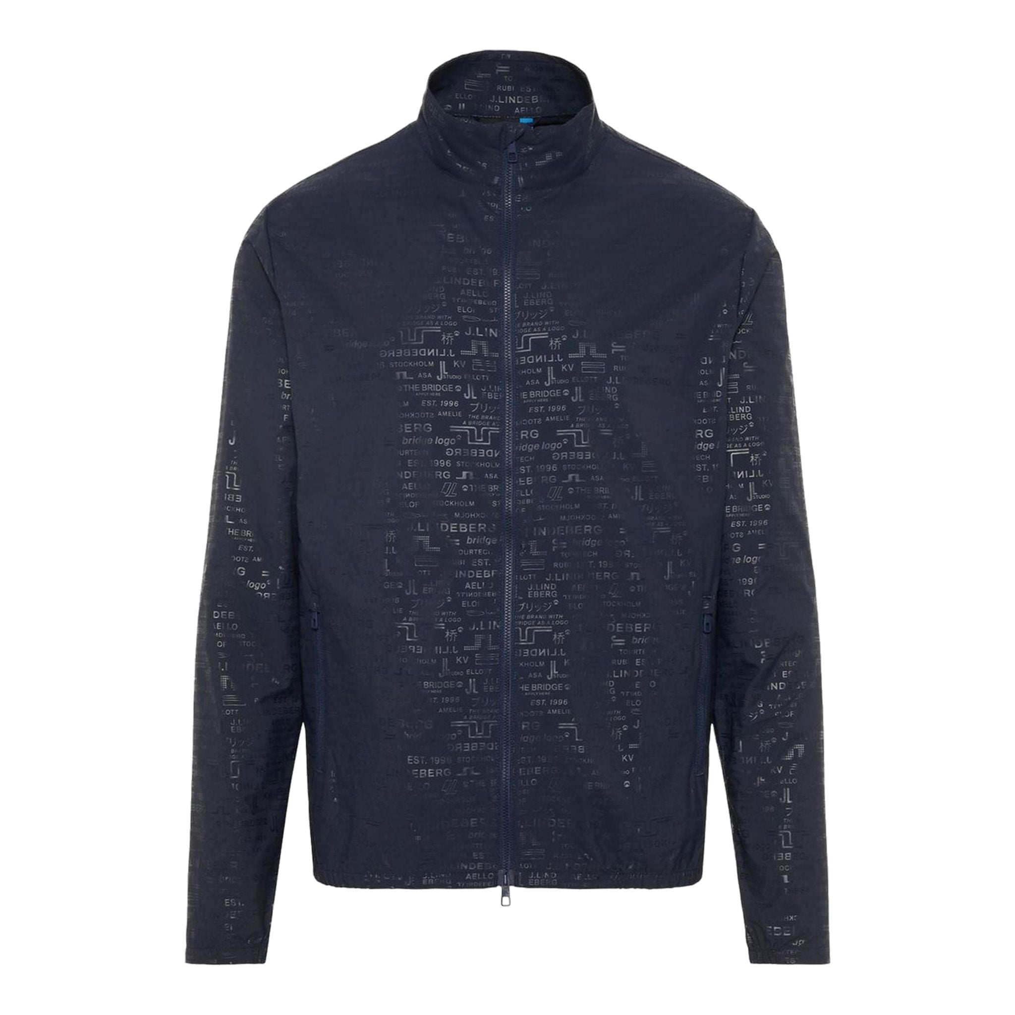 Veste J. Lindeberg M Wind Tech Felix Deboss Bleu marine Homme
