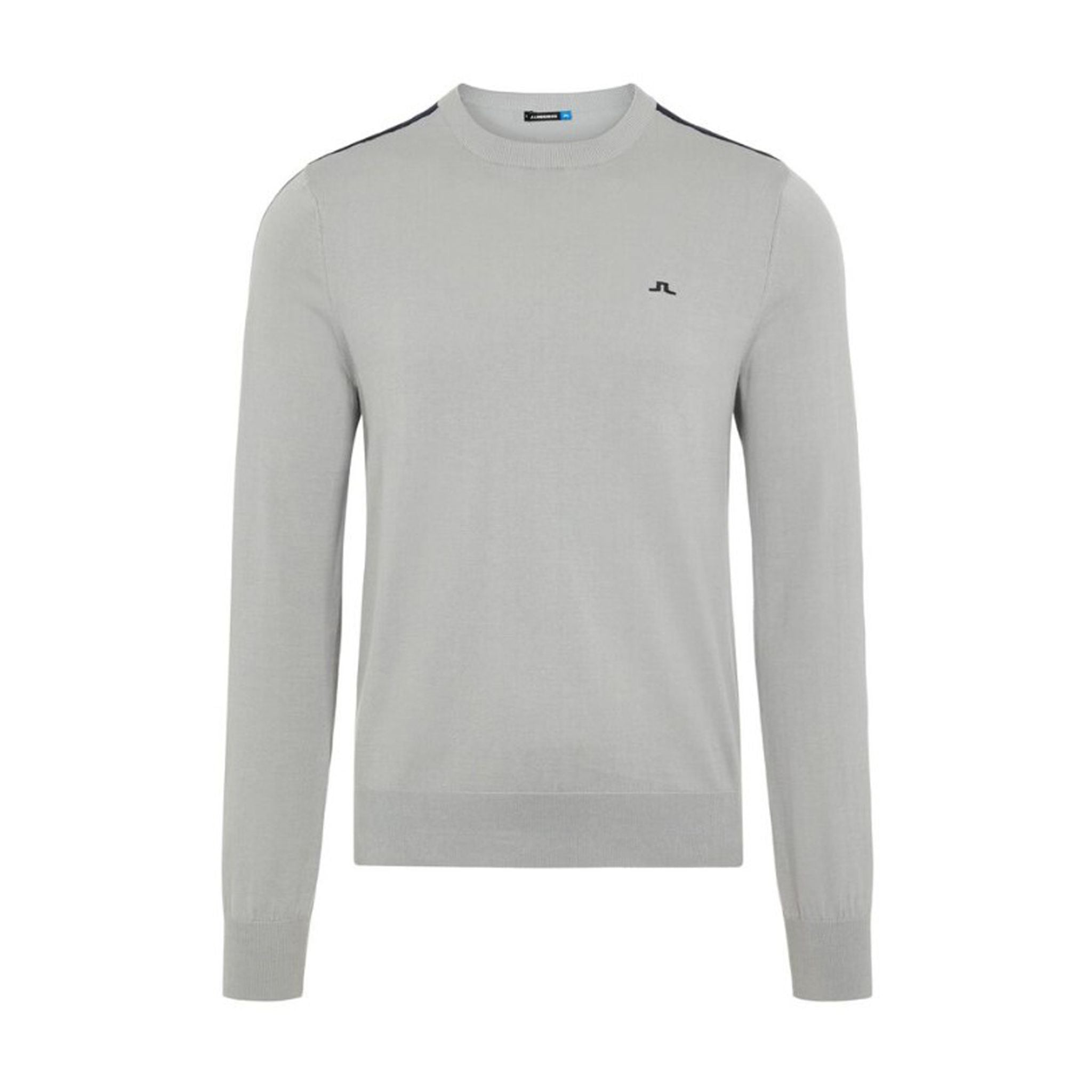 Pull J. Lindeberg Kevin à col rond en coton Pima gris pour homme