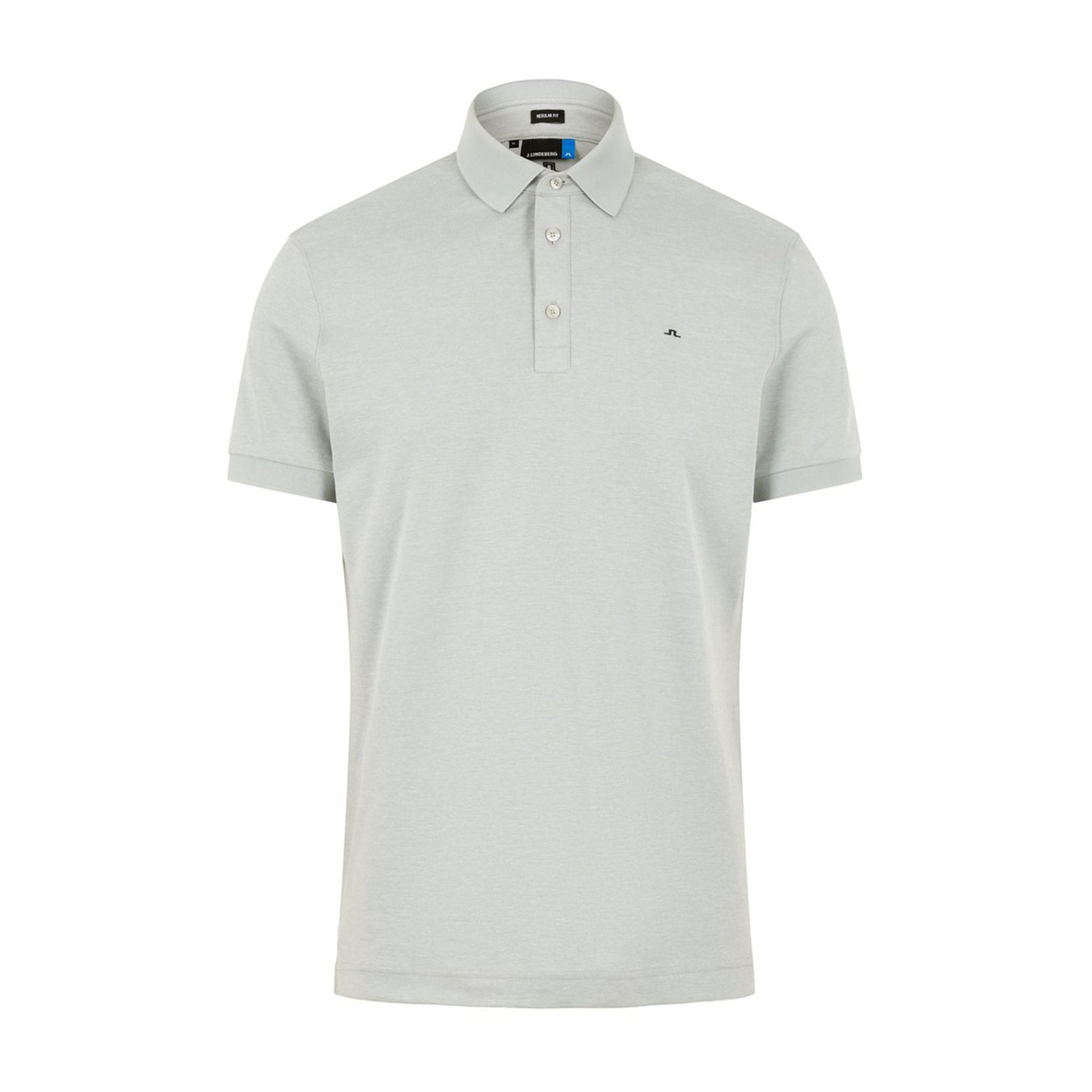 J. Lindeberg M Stan Reg Fit-Club Pique Polo Stone Grey Melange Homme
