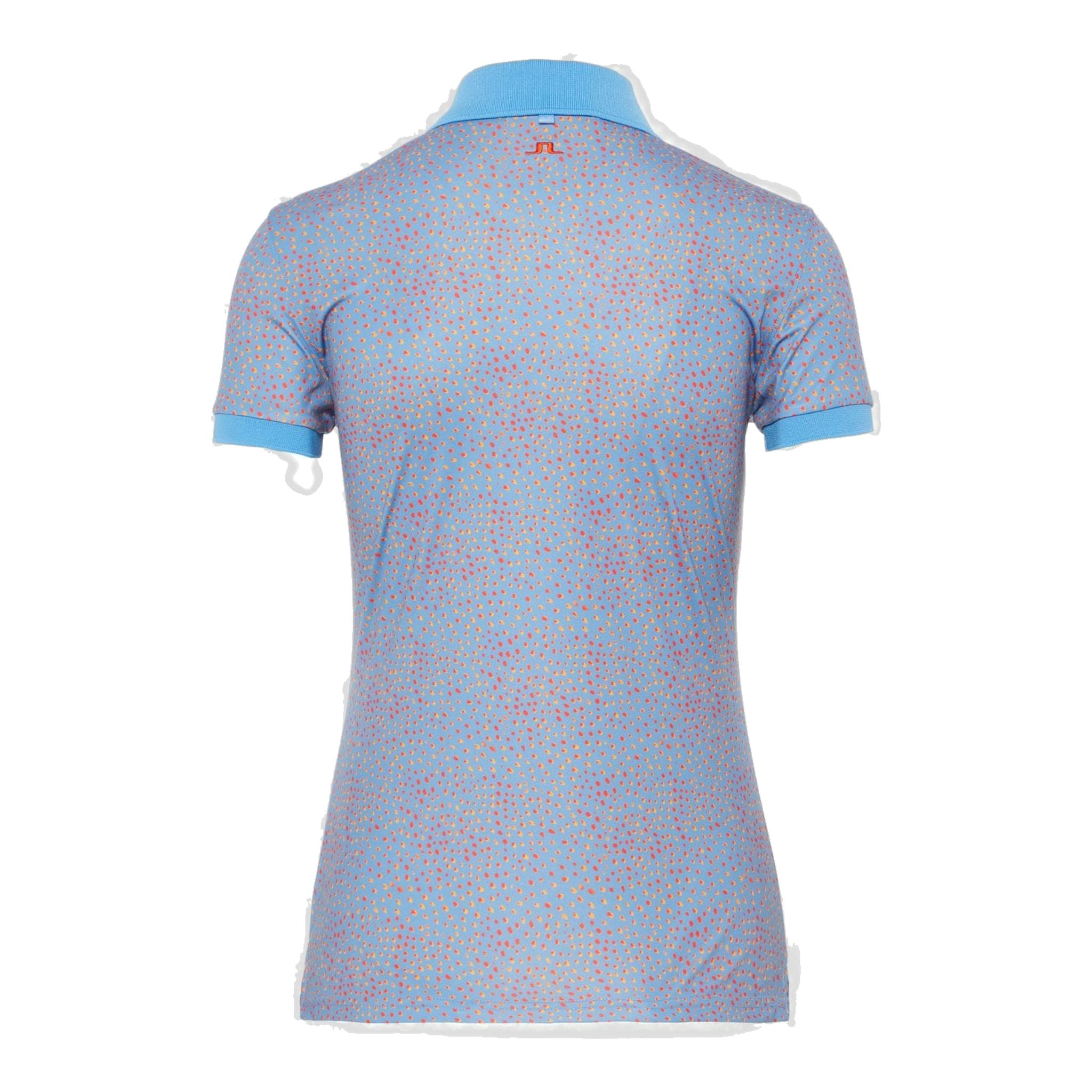 J. Lindeberg W Tour Tech Print-TX Jersey Polo Lake Blue Dot Femme