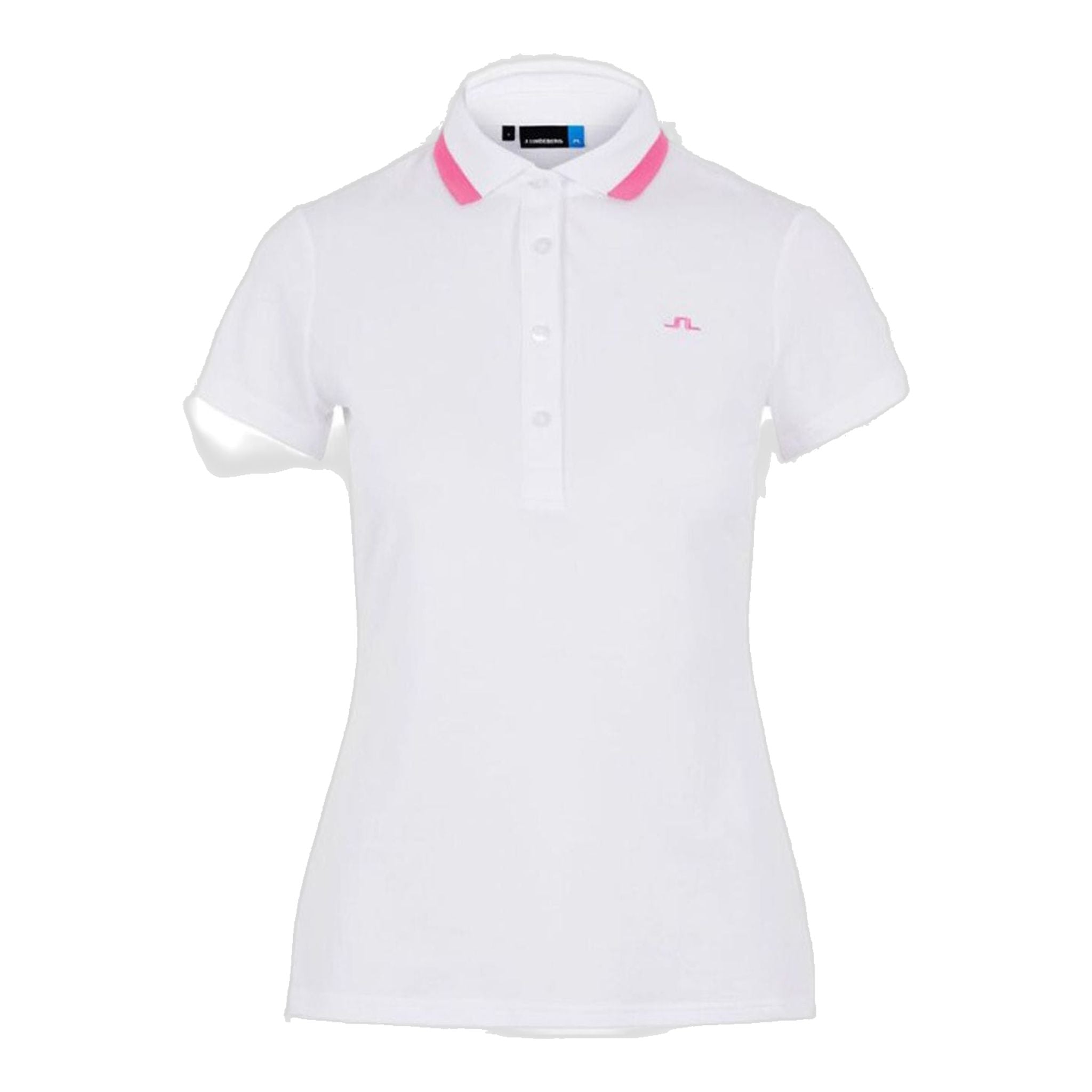 J. Lindeberg W Alve-Cotton Poly Polo Blanc Femme