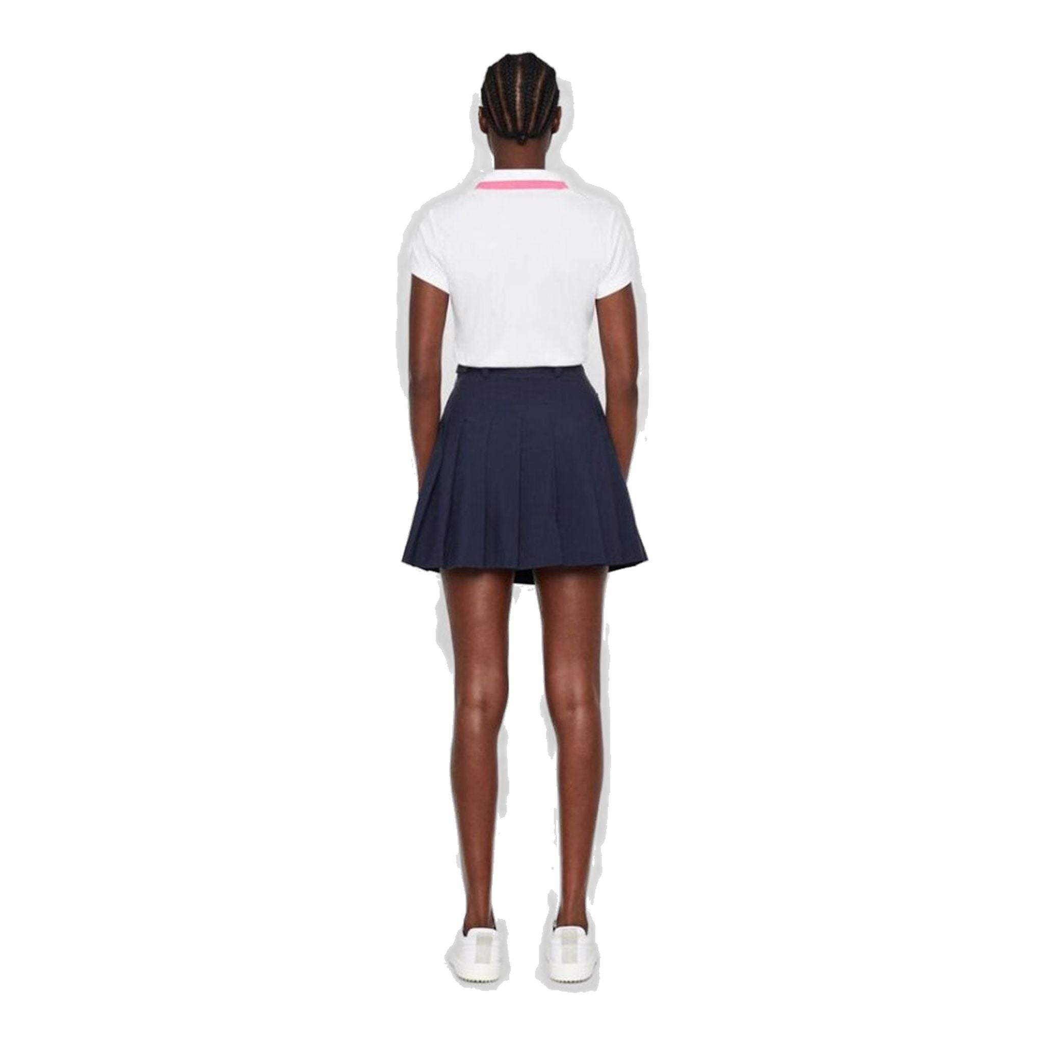 J. Lindeberg W Alve-Cotton Poly Polo Blanc Femme
