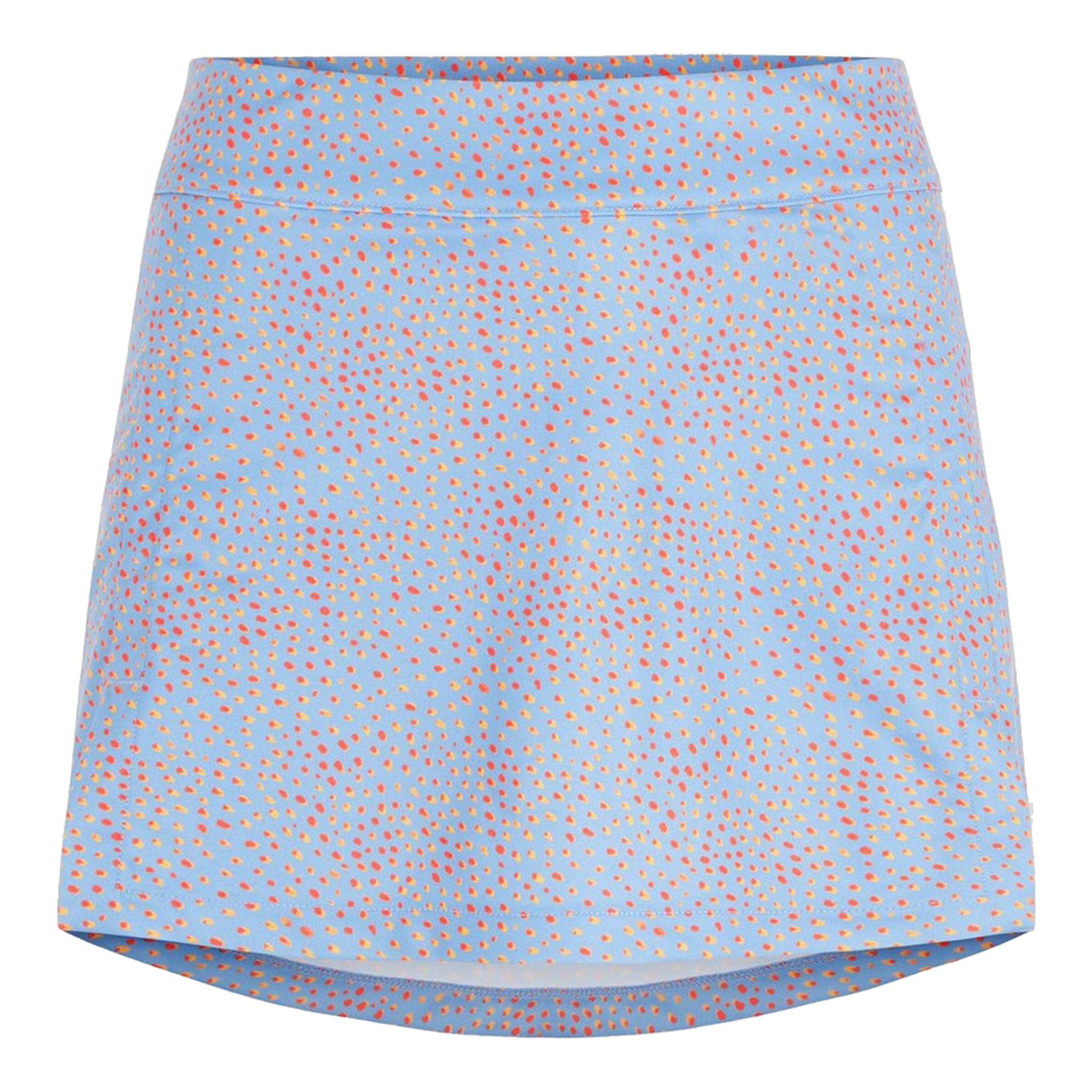 Jupe en jersey imprimé Amelie W TX J. Lindeberg, motif à pois bleu lac, pour femme