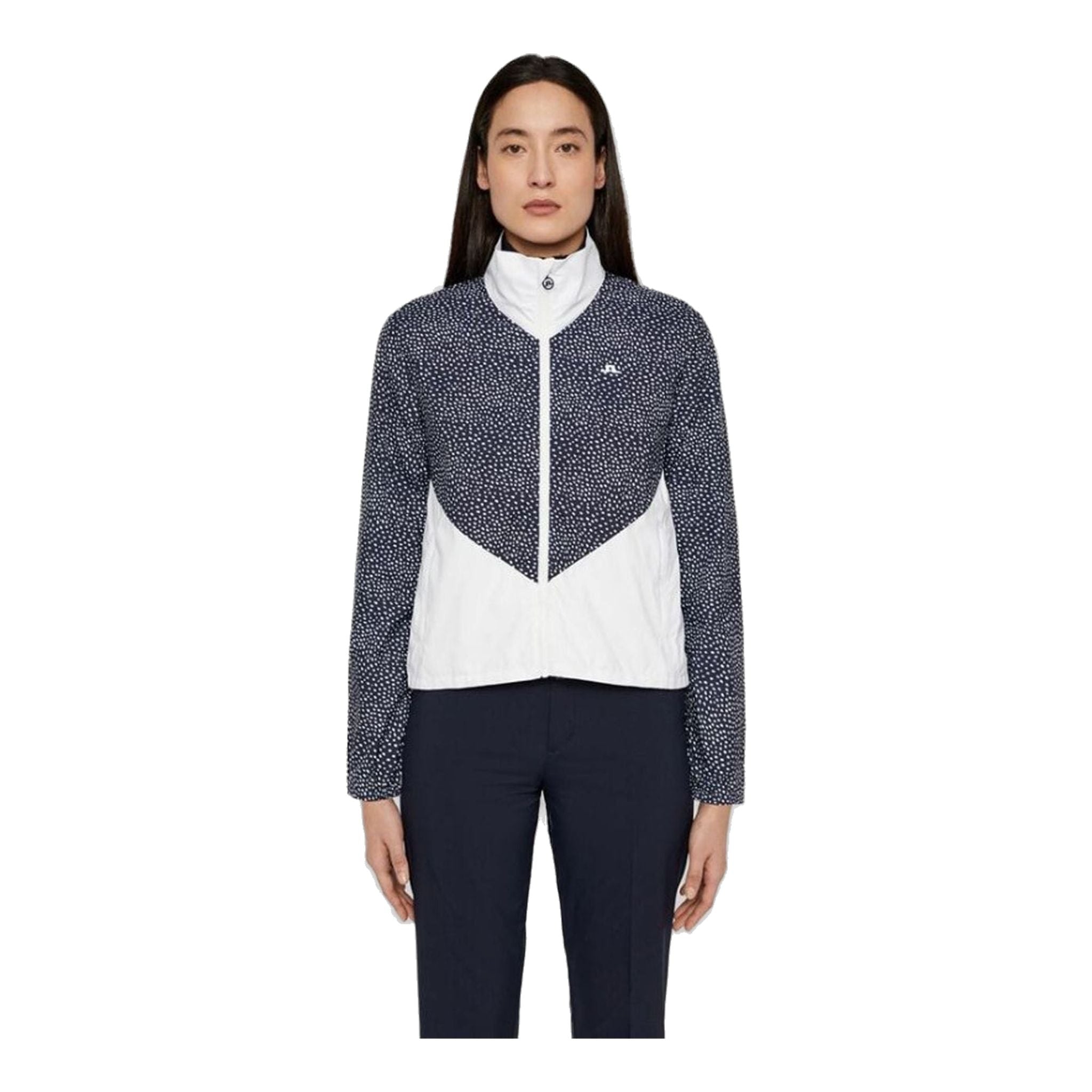 Coupe-vent J. Lindeberg W, blanc lys/à pois, pour femme