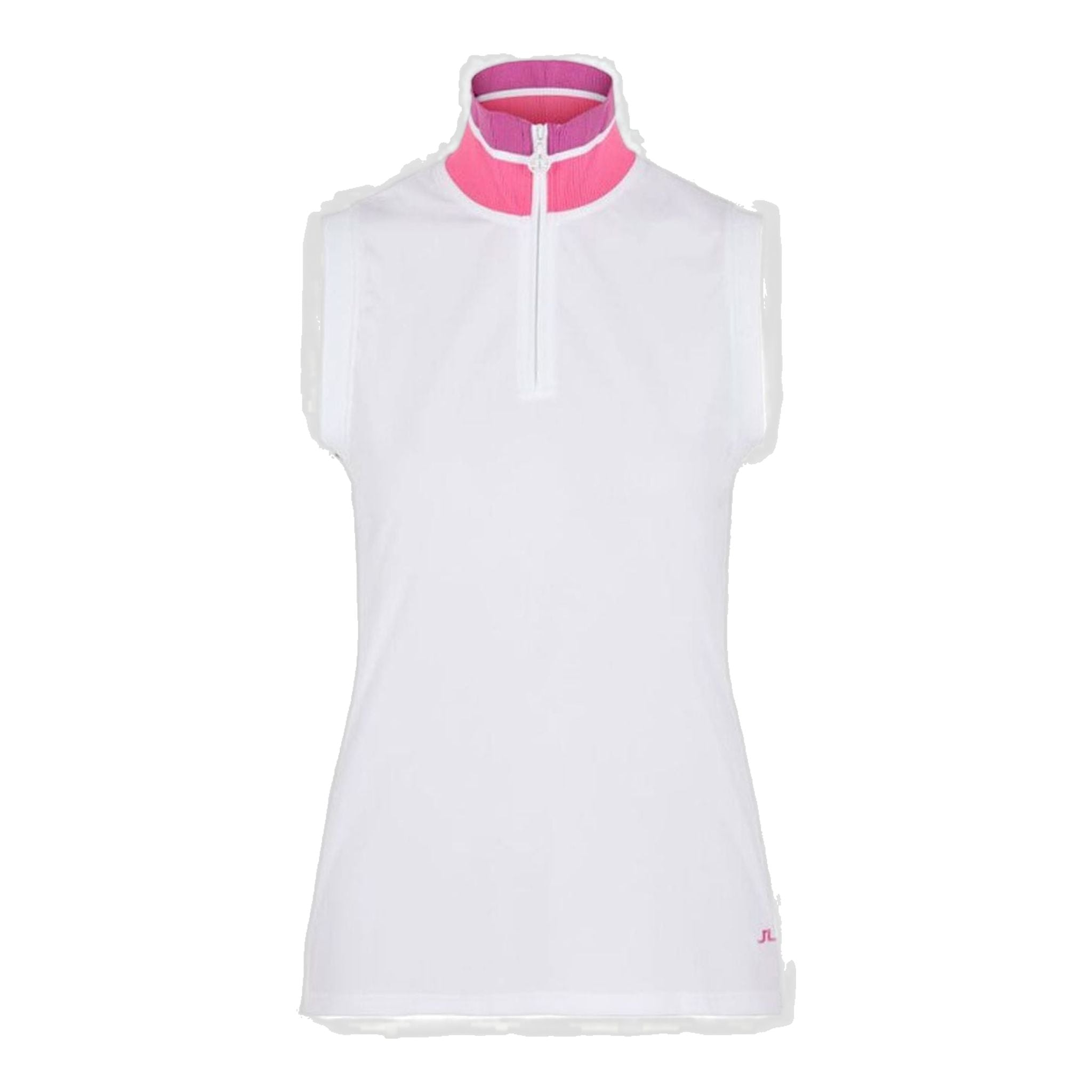 Polo blanc à manches courtes J. Lindeberg W Audrey TX-Jersey pour femme