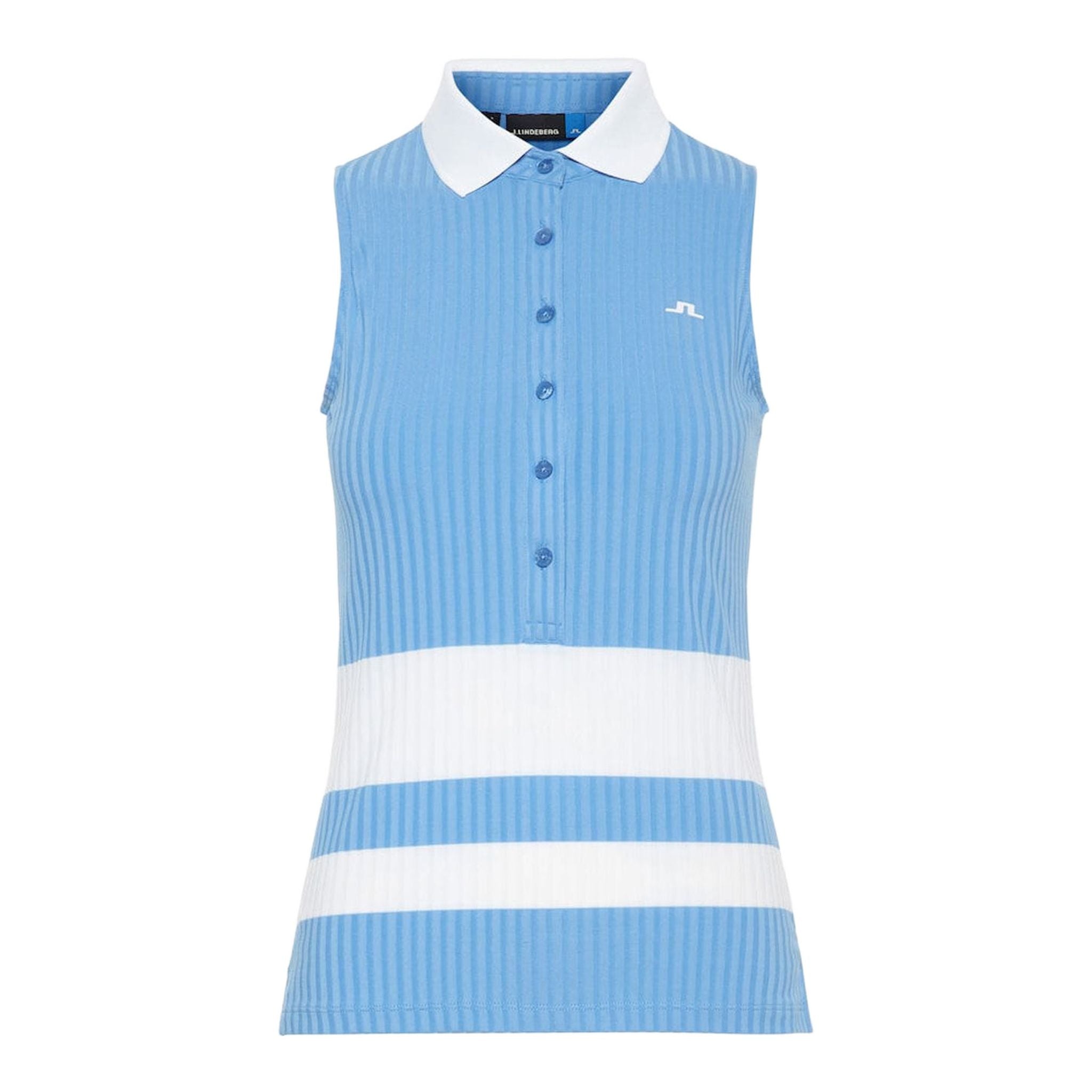 Polo J. Lindeberg W Nora-Rib Jersey Bleu Lac Femme