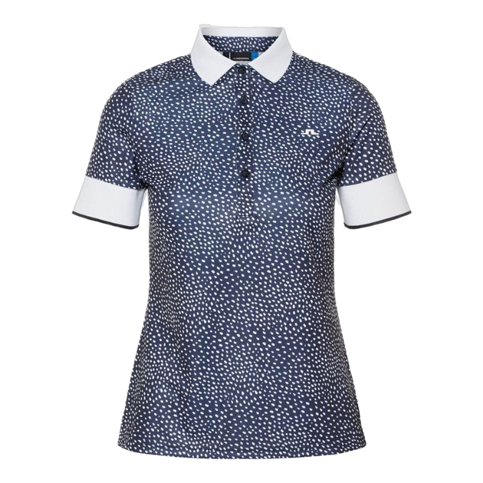 J. Lindeberg W Lexie-TX Coolmax Polo Blanc à Pois Femme