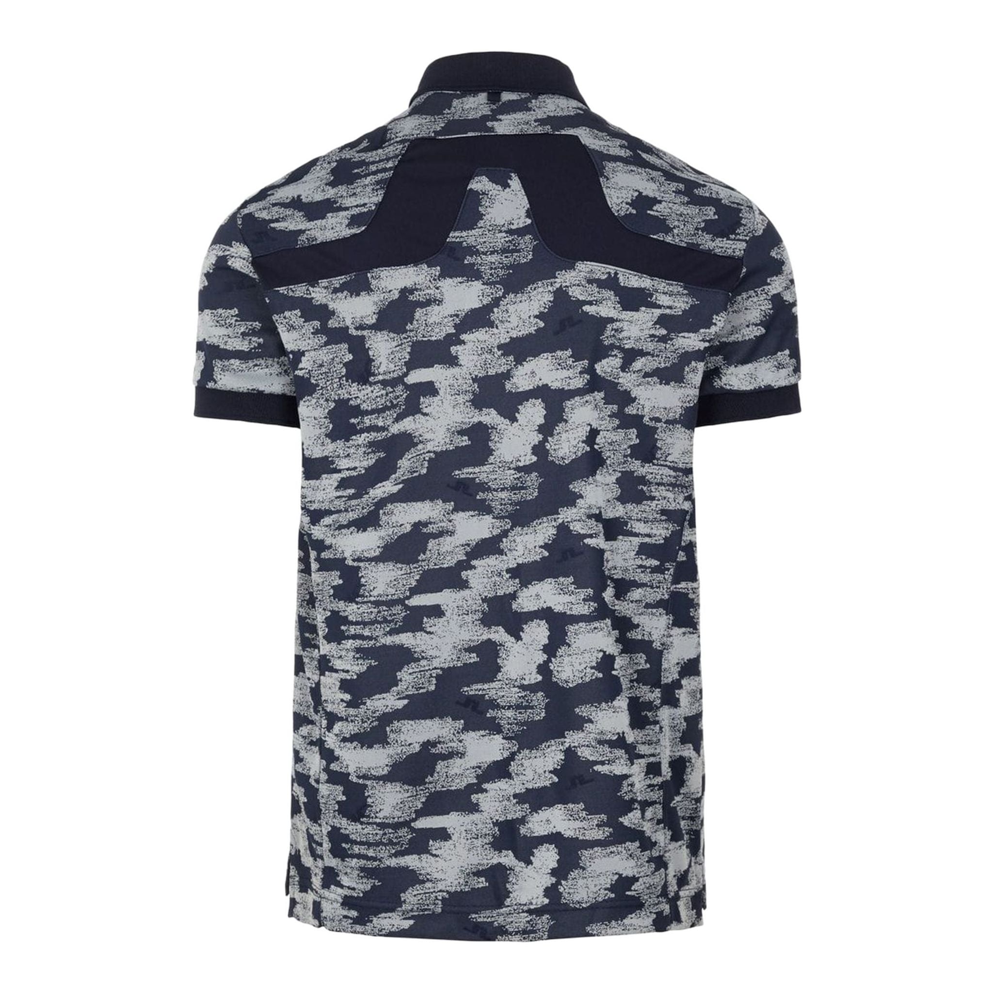 J. Lindeberg M KV Jacquard Reg Fit-TX Jaqua Polo Camou Gris Homme
