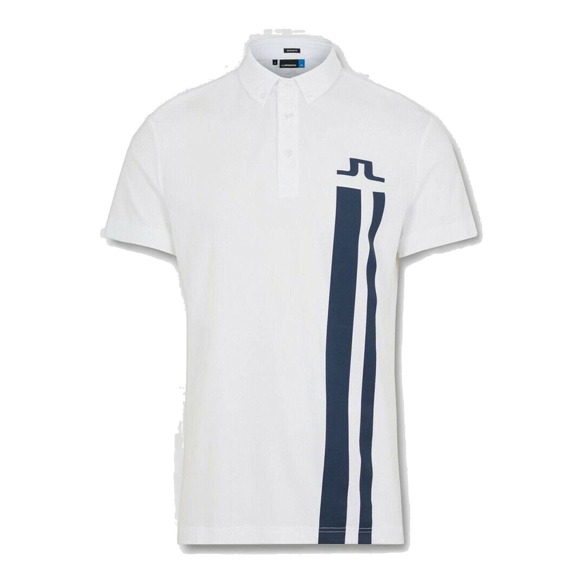 J. Lindeberg M Zeke Reg Fit-Lux Piquet Polo Blanc Homme